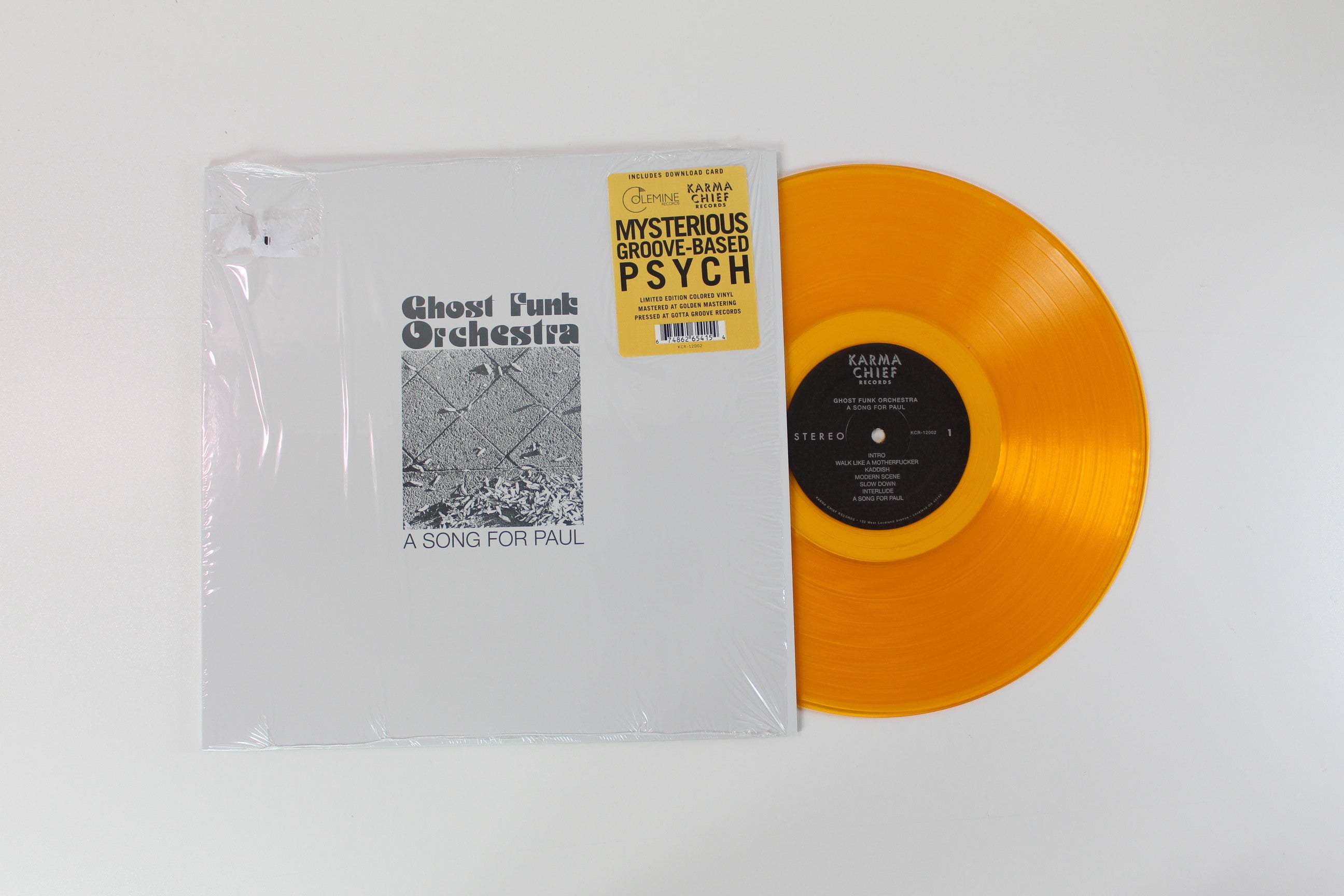 Ghost Funk Orchestra - A Song For Paul on Karma Chief Records - Gold Vinyl