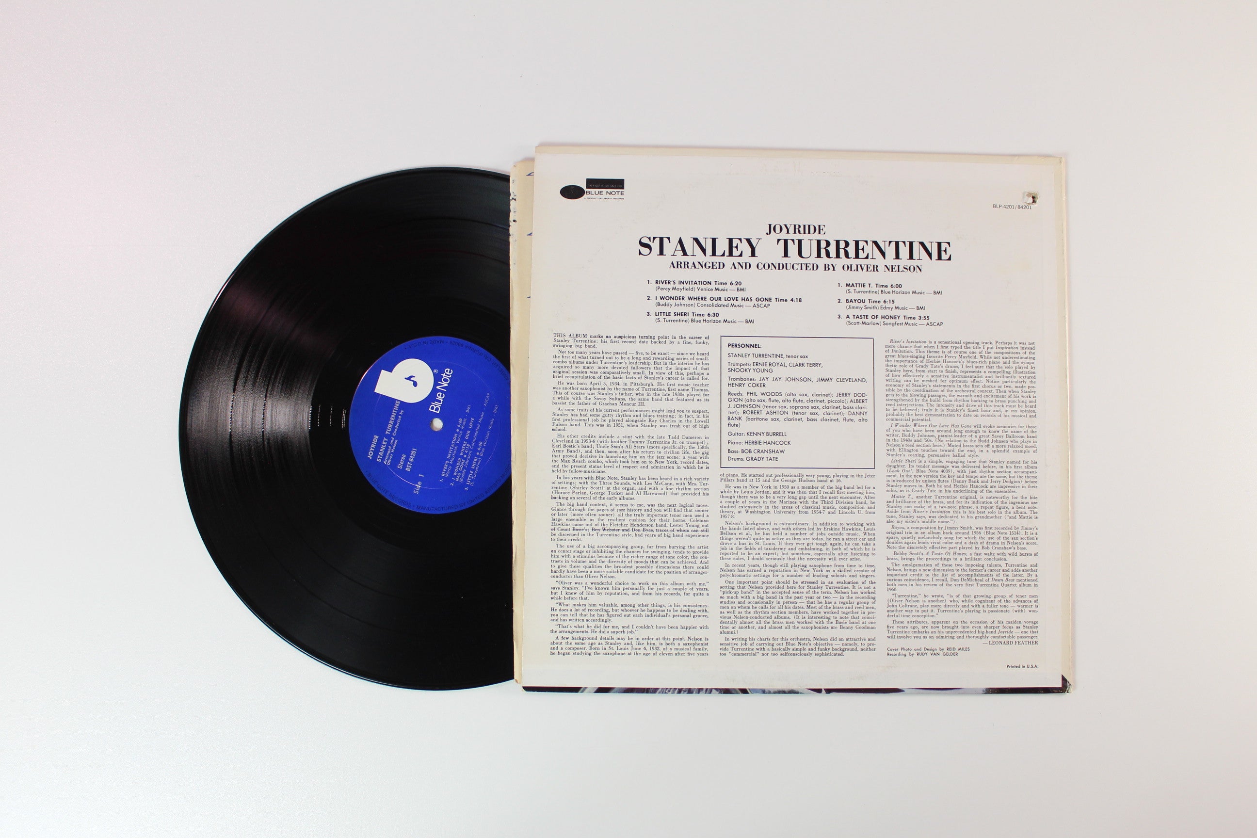 Stanley Turrentine - Joyride on Blue Note – BST 84201 Stereo 1977 reissue