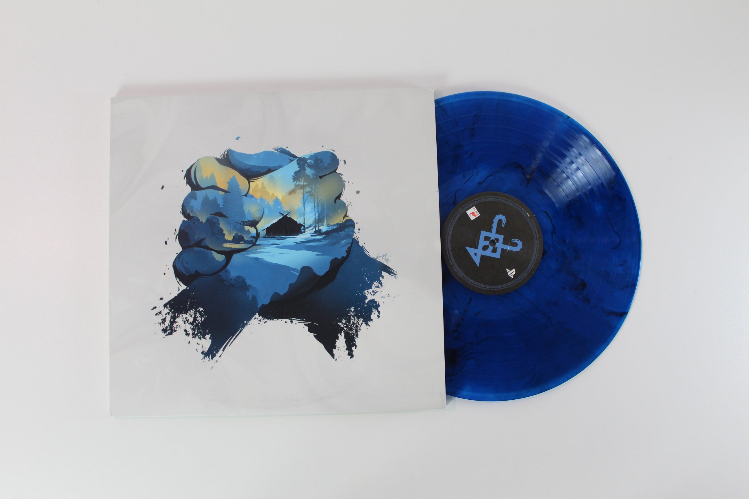 Bear McCreary - God Of War: Ragnarök on Sony Classical - Blue & Black Marbled colored vinyl