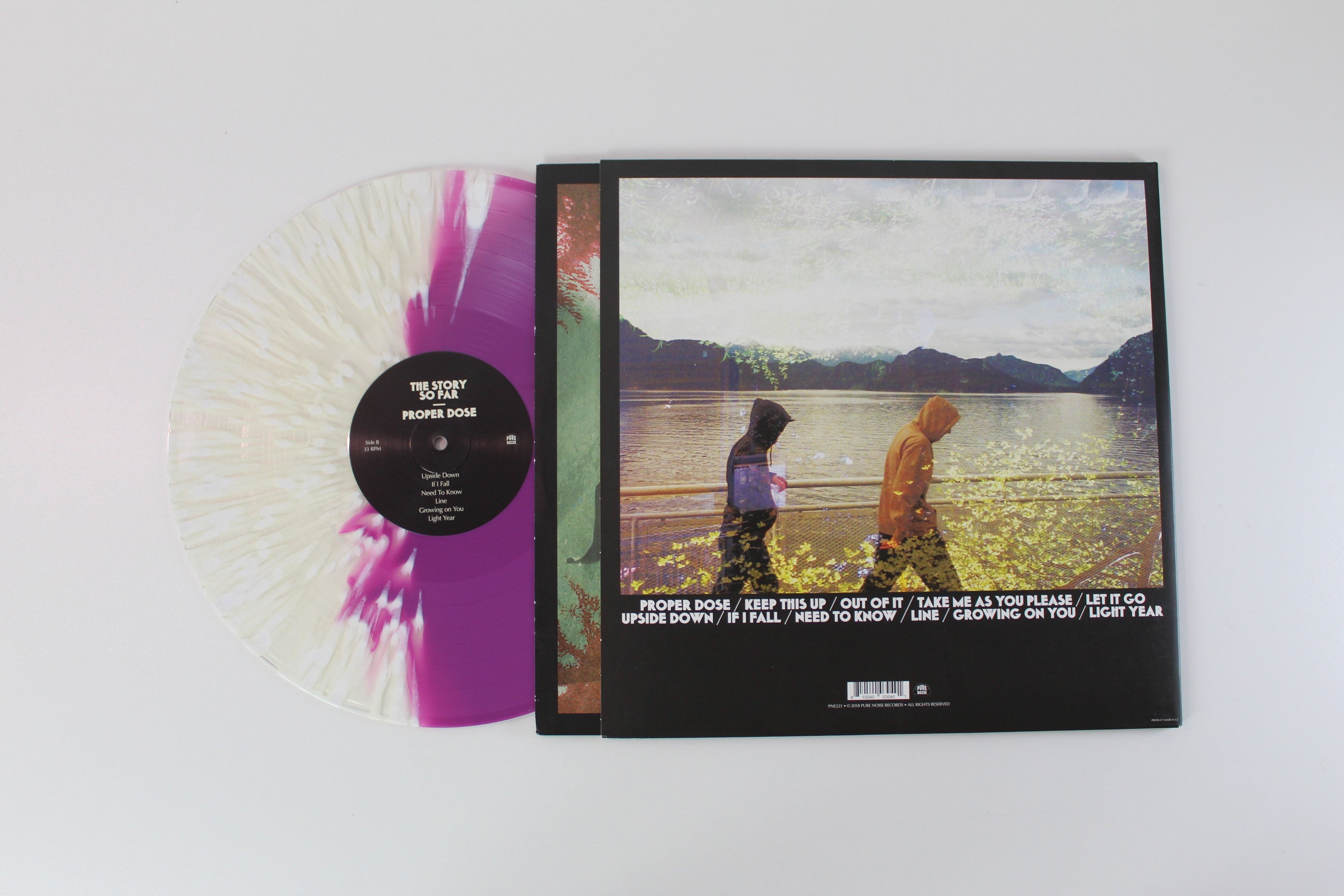 The Story So Far - Proper Dose on Pure Noise Records - Half Purple / Half Clear with White Splatter Colored Vinyl