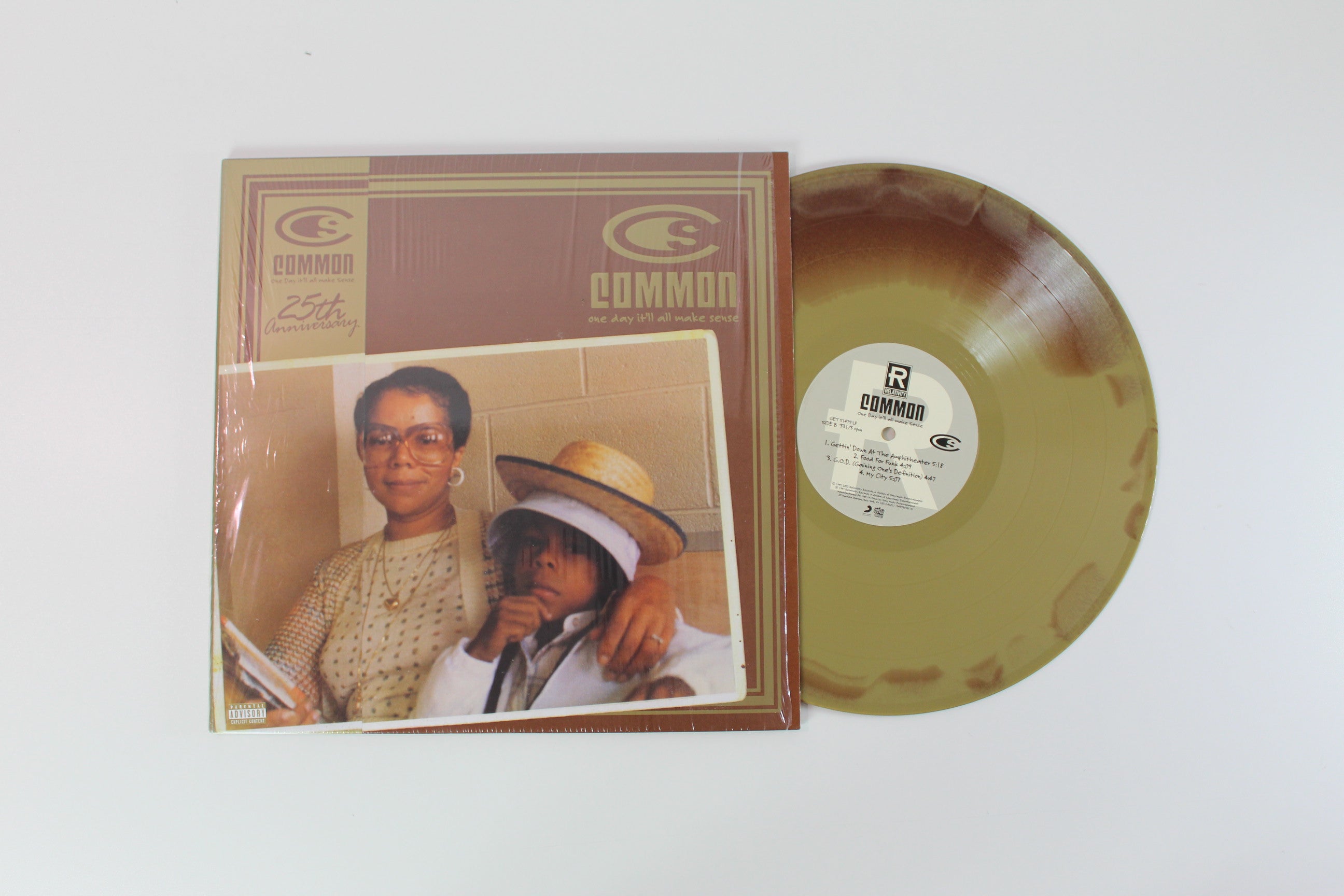 Common - One Day It'll All Make Sense on Relativity Get on Down - Limited Edition - Numbered - Caramel Swirl - Reissue