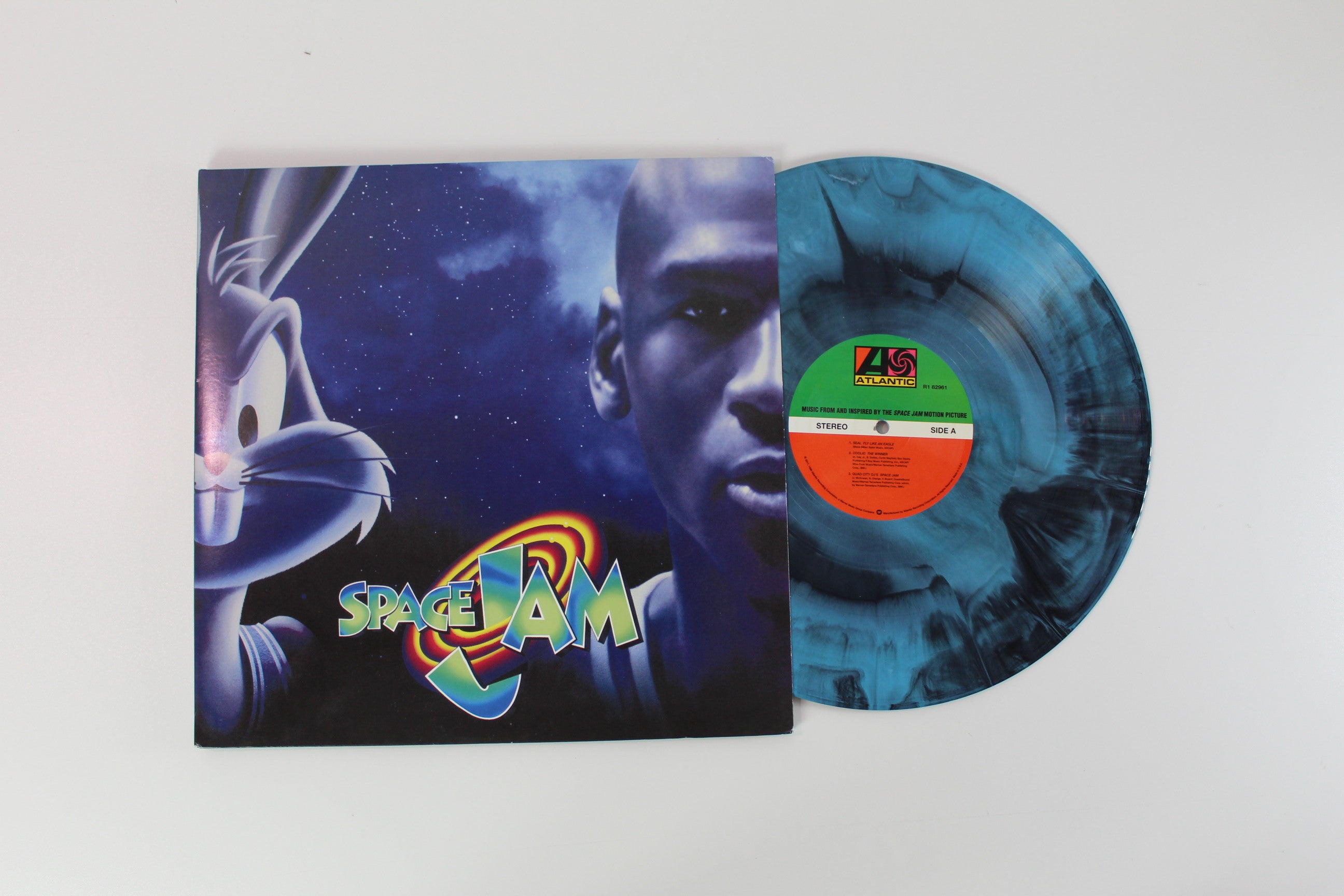 Various - Space Jam (Music From And Inspired By The Motion Picture) on Atlantic - Record Store Day 2017 - Limited Edition - Blue/Black Starburst Vinyl - Reissue