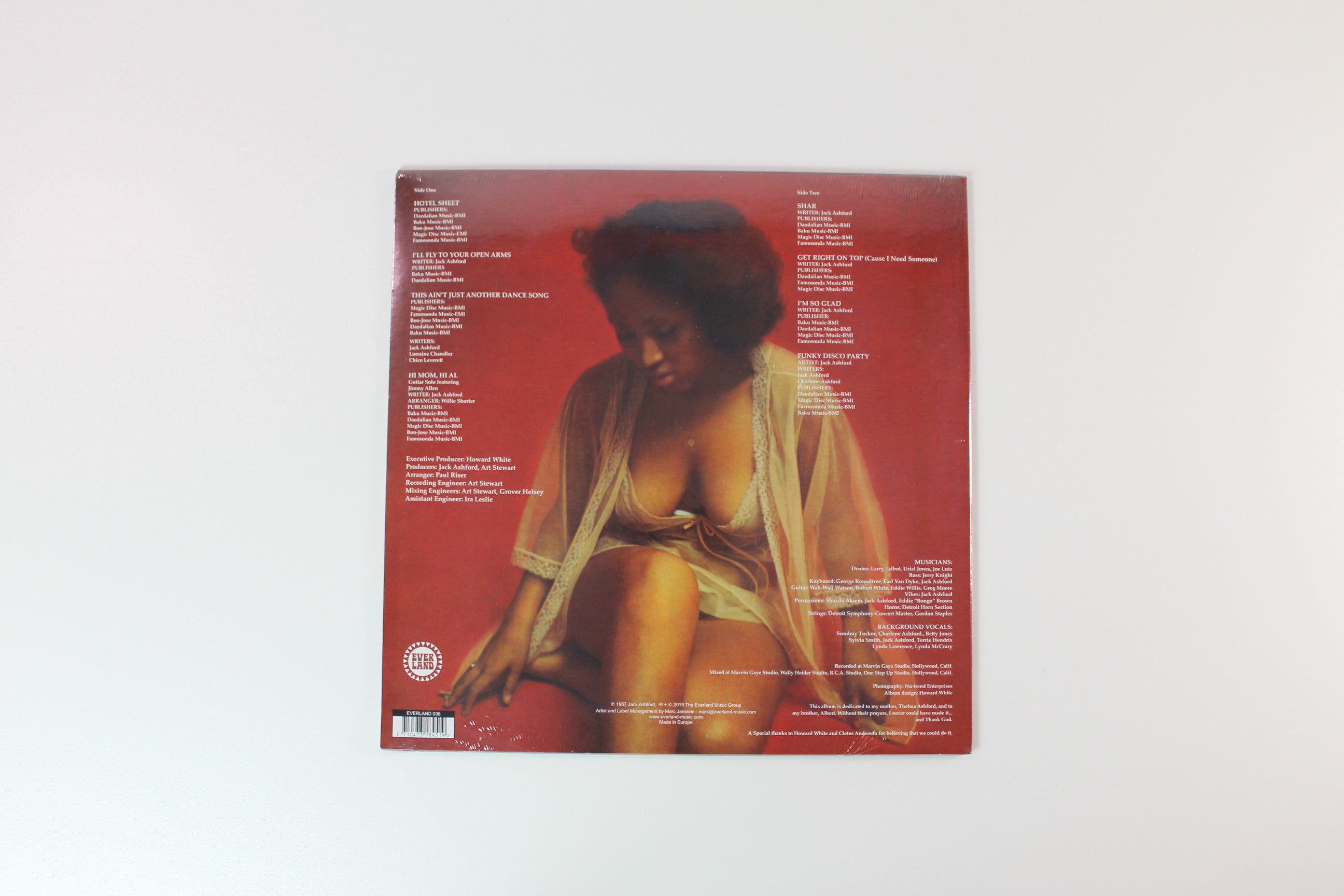 Jack Ashford - Hotel Sheet on Everland - Sealed