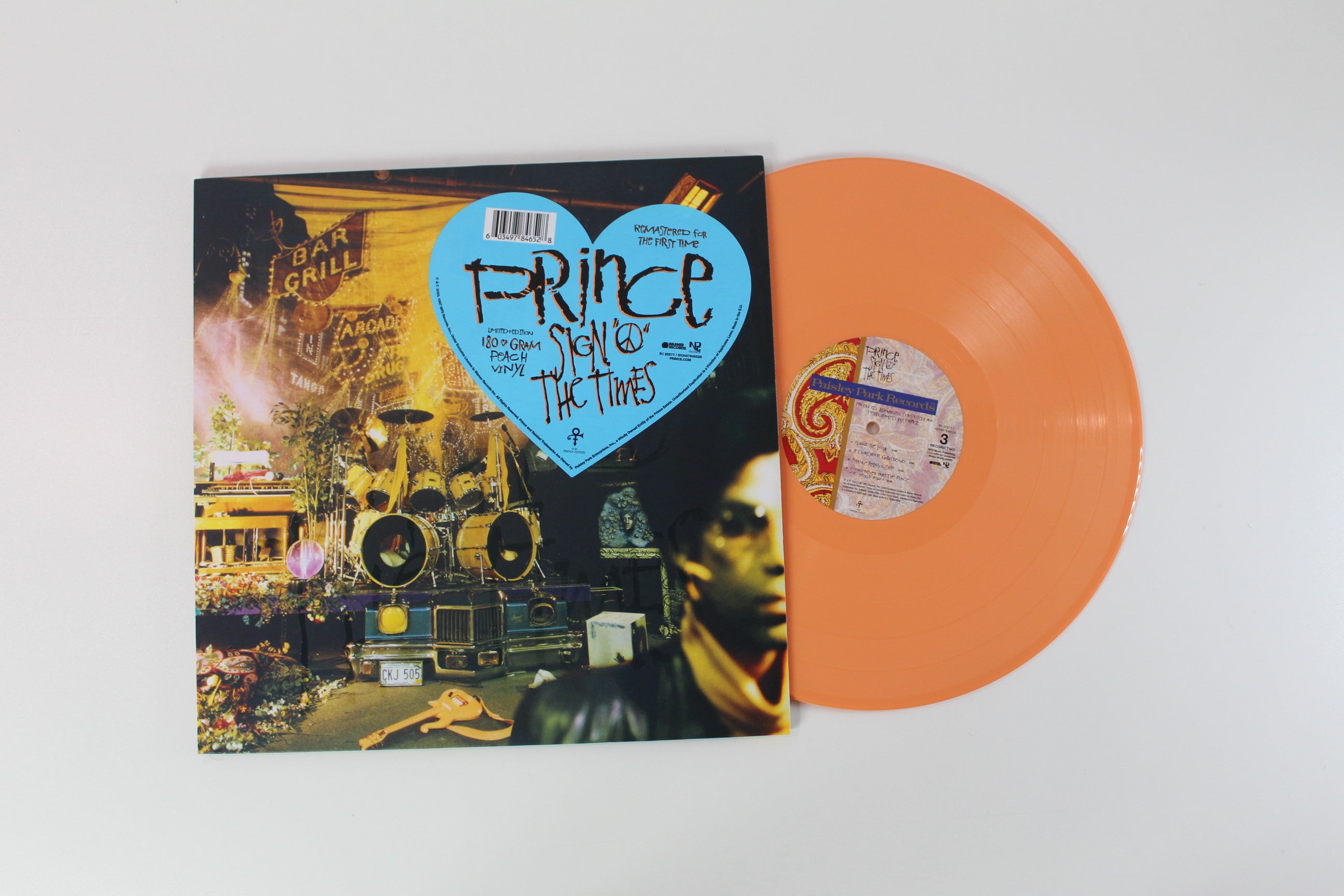 Prince - Sign "O" The Times on NPG Records / Warner Records - Limited Edition - Peach Vinyl - Reissue