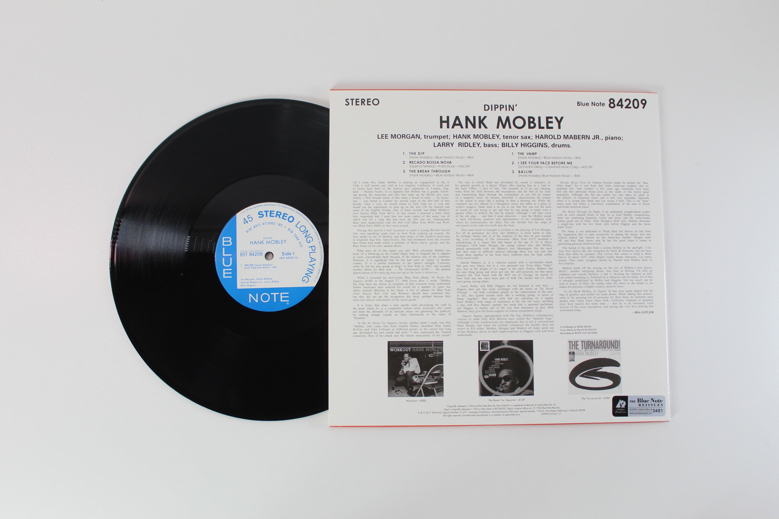 Hank Mobley - Dippin' on Blue Note / Analogue Productions - Limited Edition - Numbered - 180g - 45 RPM - Reissue