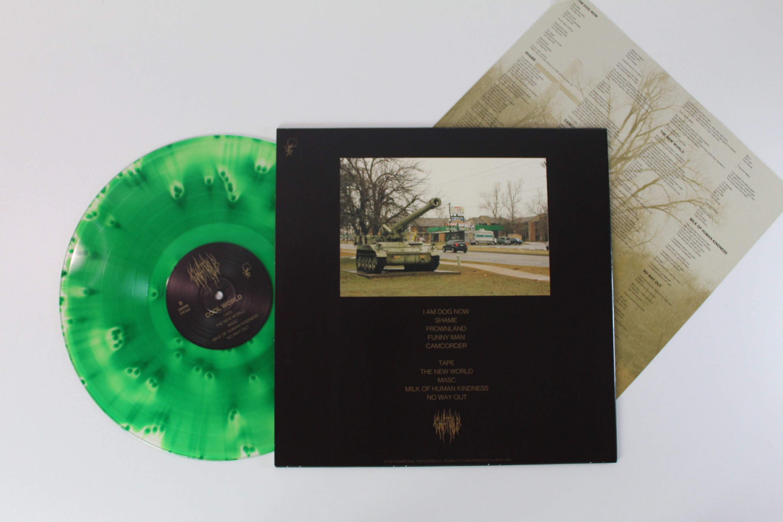 Chat Pile - Cool World on Flenser Records - Limited Edition - Emerald Green Cloudy Colored Vinyl