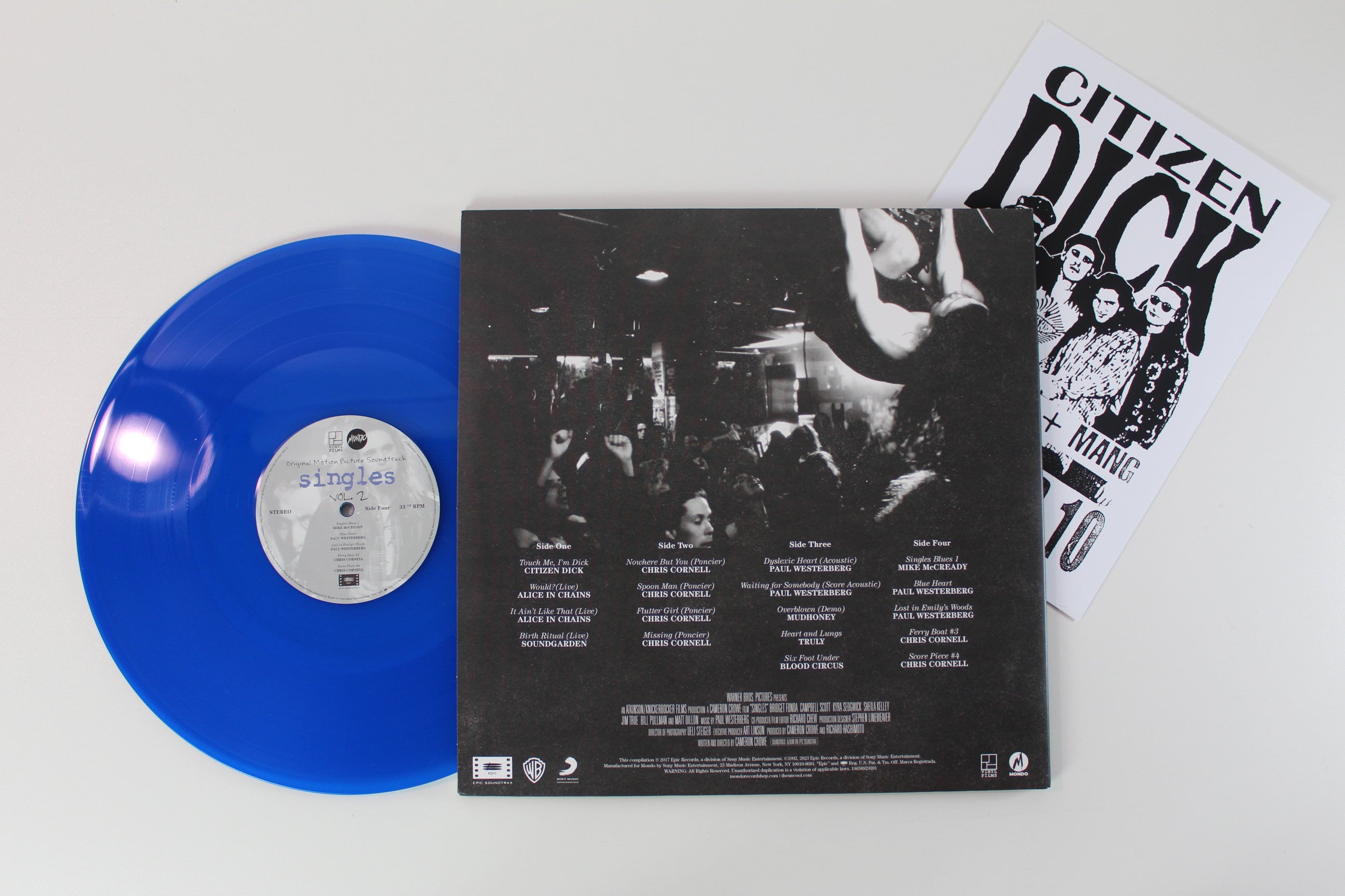 Various - Singles Vol. 2: Blues For A T-Shirt on Mondo - Blue Vinyl - Reissue