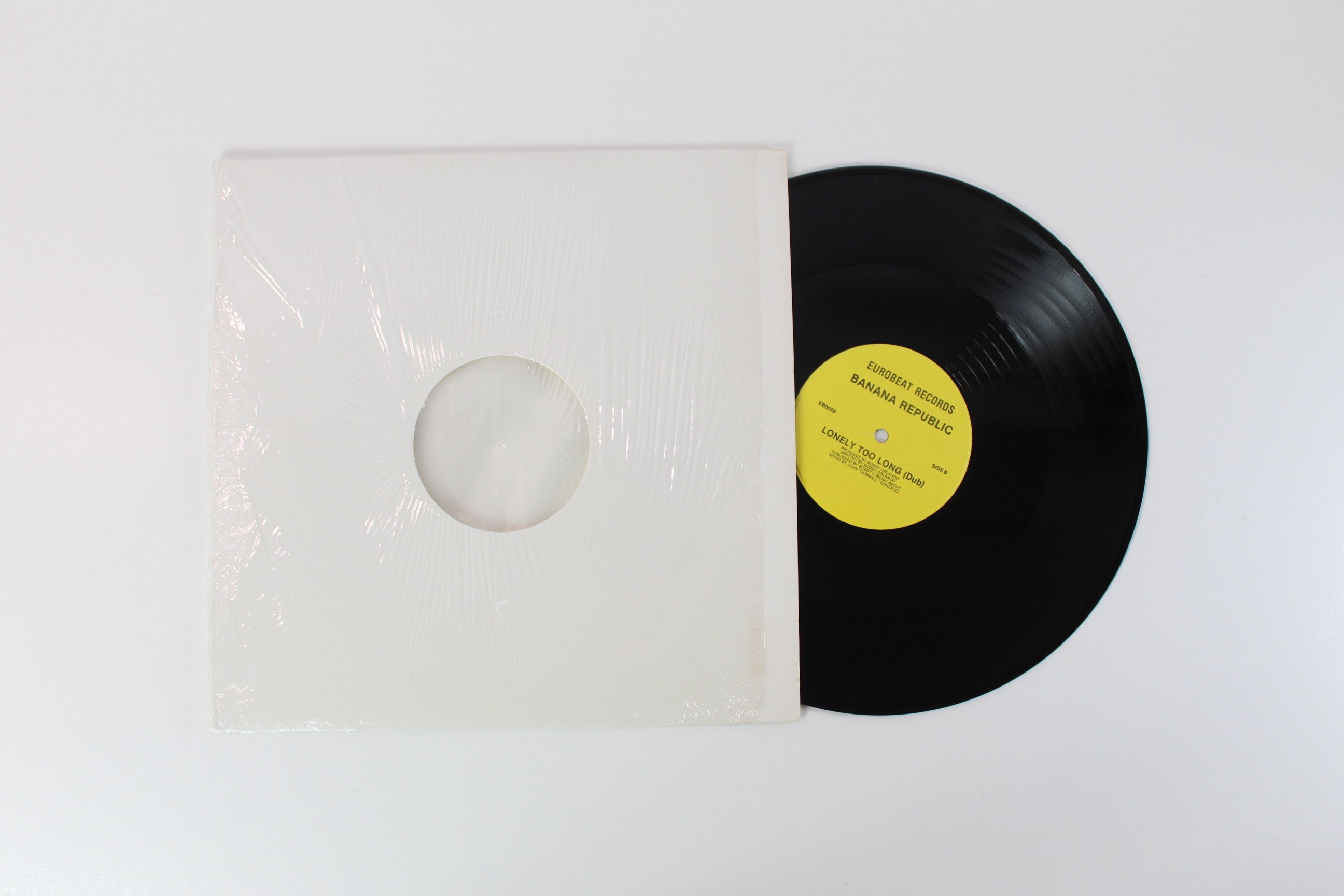 Bobby "O" & His Banana Republic - Lonely Too Long on Eurobeat Records 12" Single