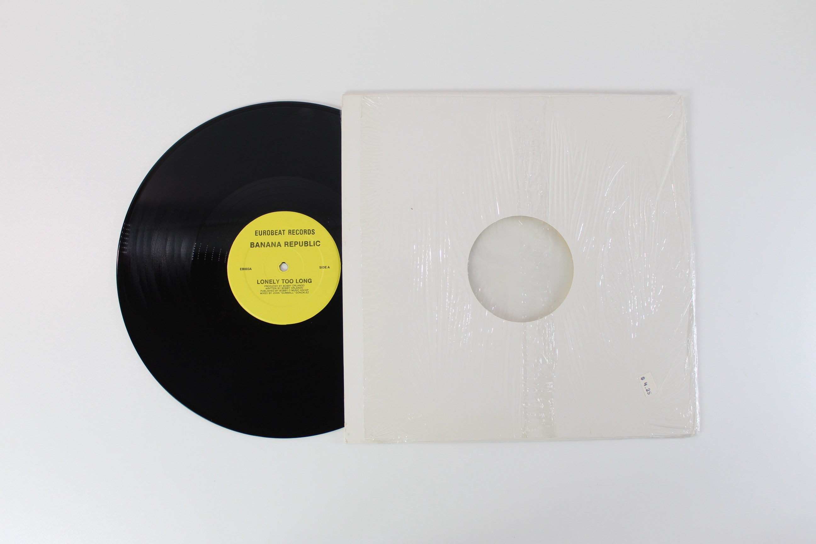 Bobby "O" & His Banana Republic - Lonely Too Long on Eurobeat Records 12" Single