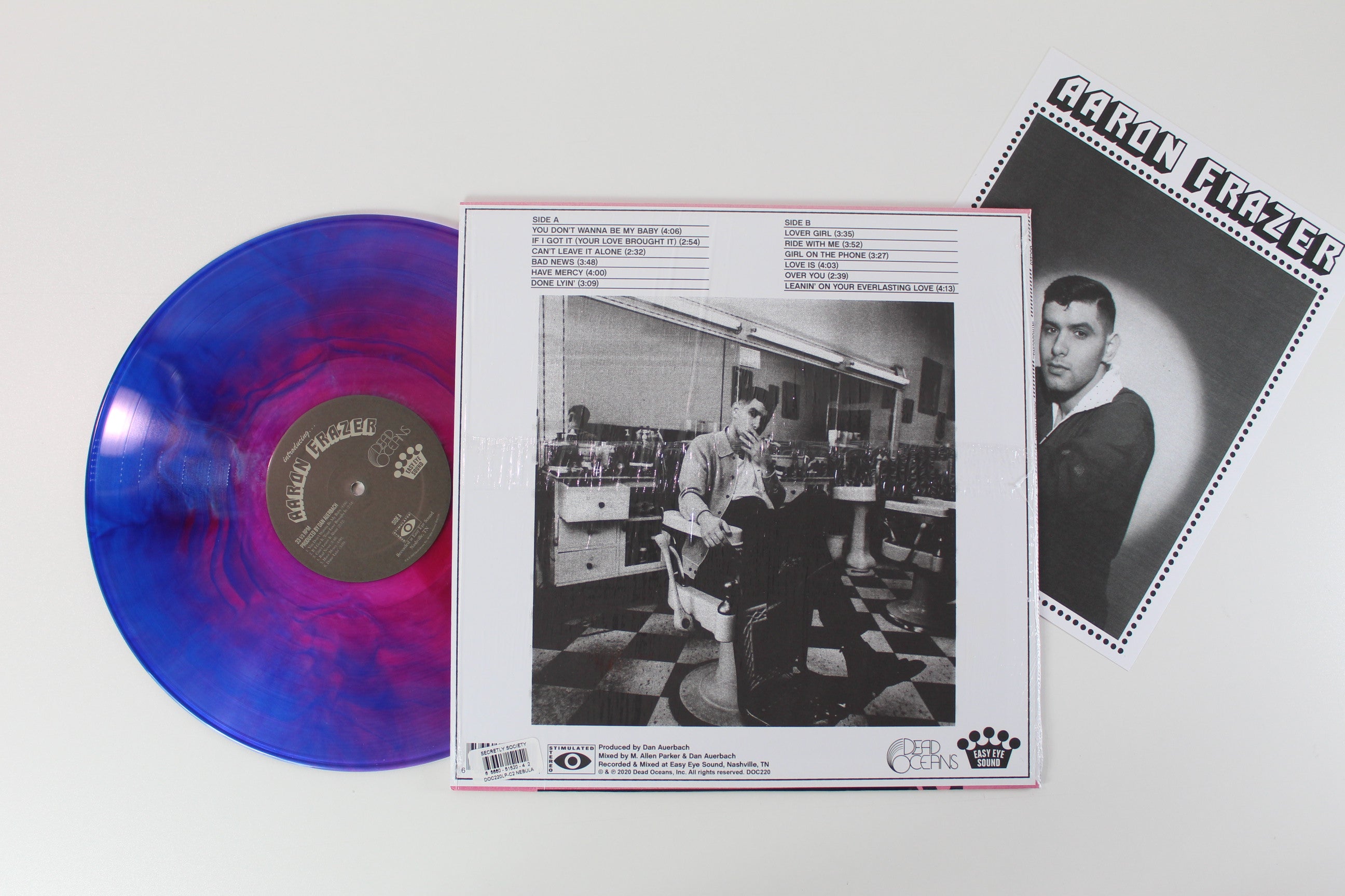 Aaron Frazer - Introducing... on Dead Oceans - Purple & Blue Nebula colored vinyl