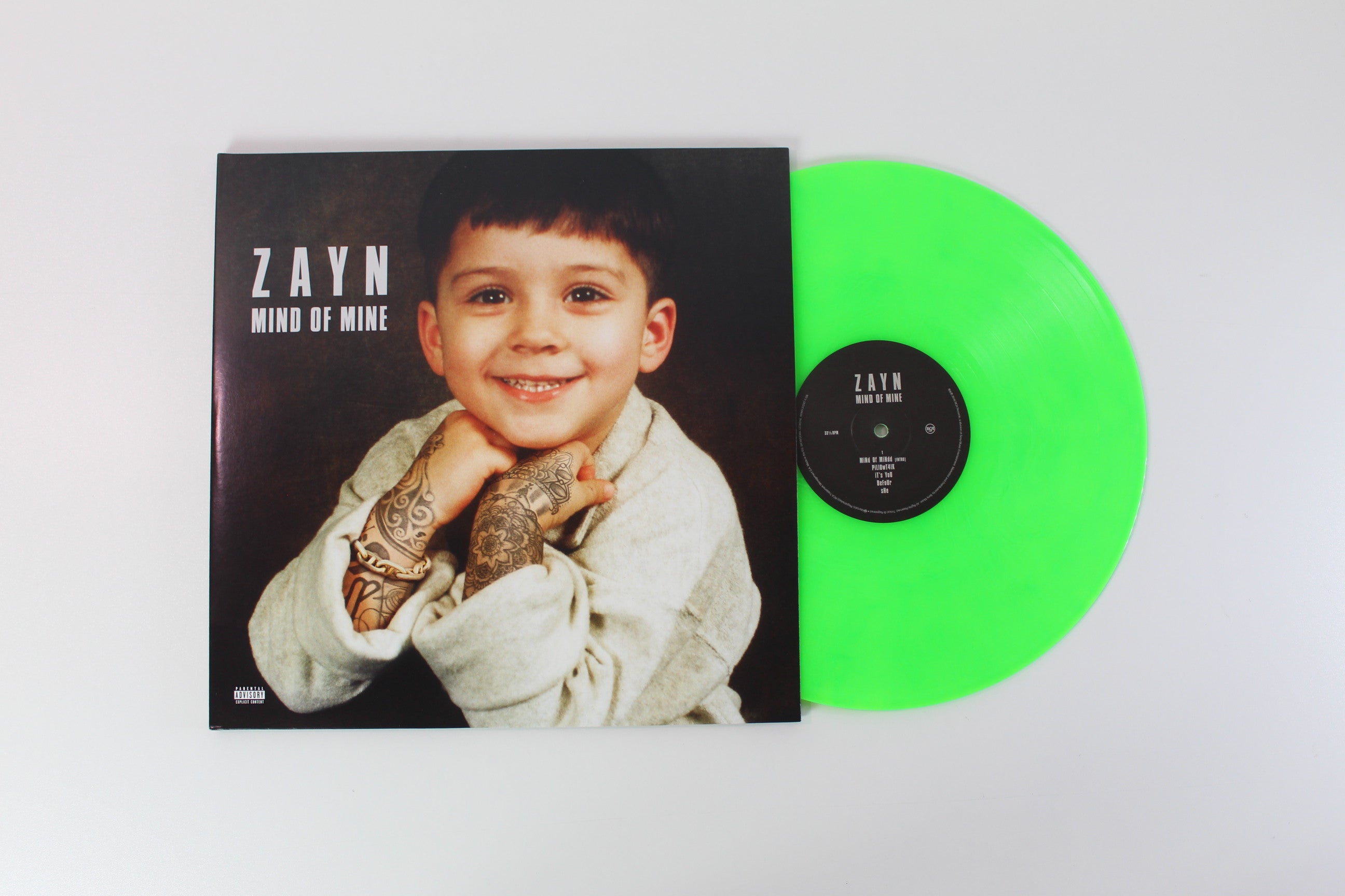 ZAYN - Mind Of Mine on RCA - Limited Edition - Neon Green Vinyl