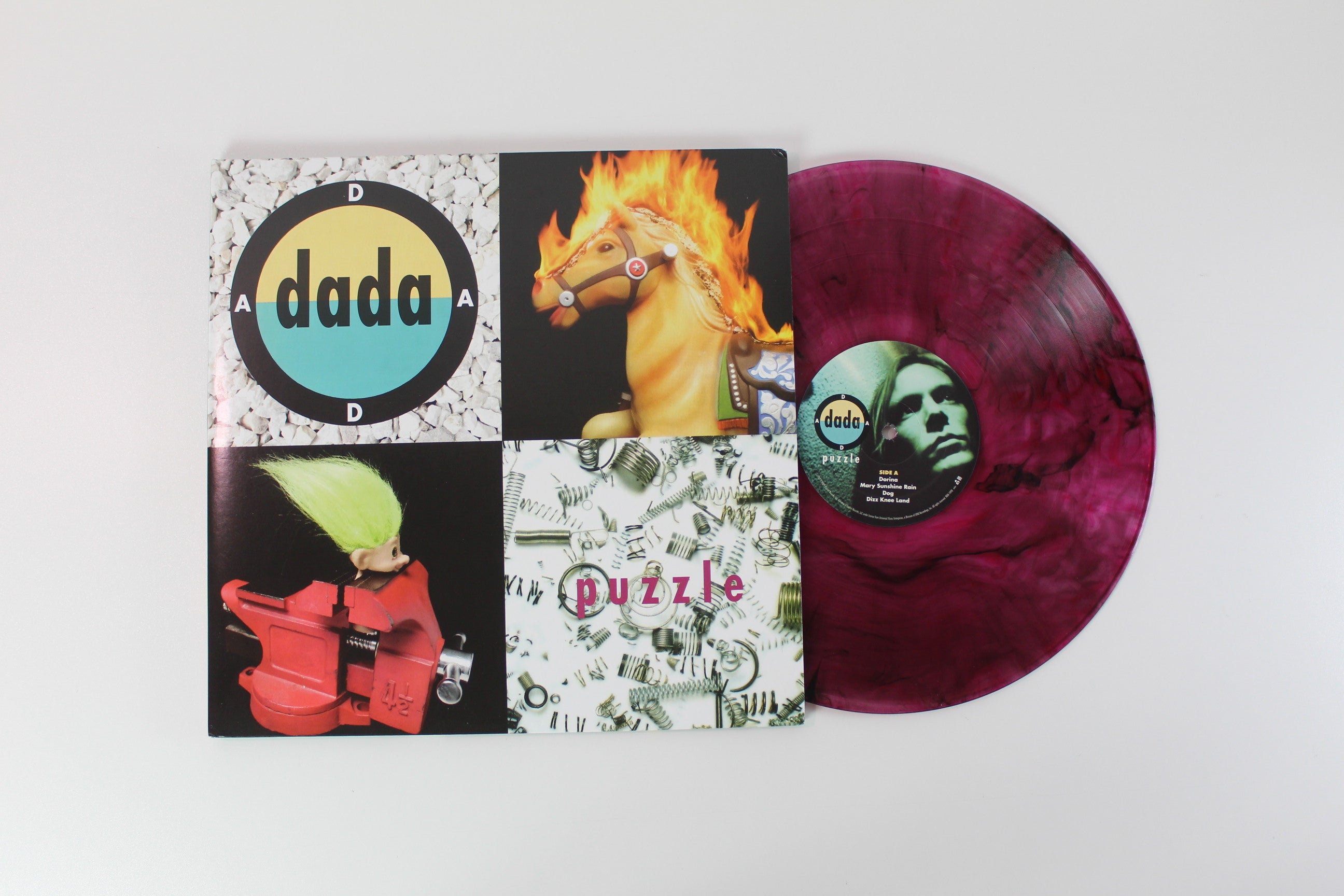 Dada - Puzzle on Real Gone Music / Capitol Records - Record Store Day 2025 - Limited Edition - Strawberry With Black Swirl - Reissue