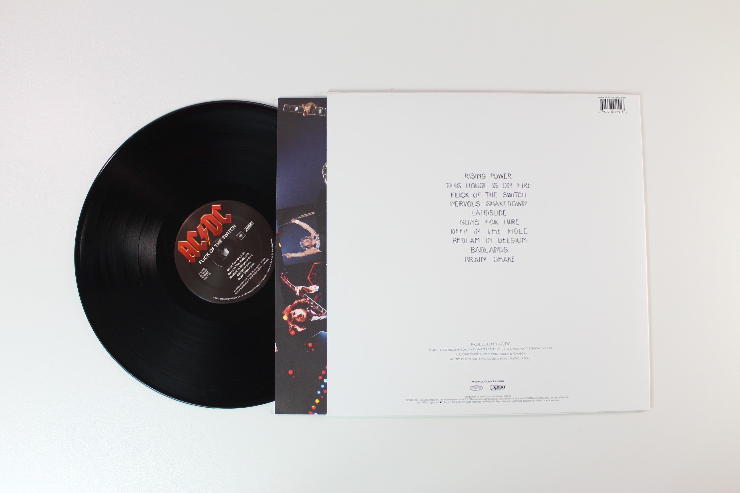 AC/DC - Flick Of The Switch on Epic 180 Gram Reissue