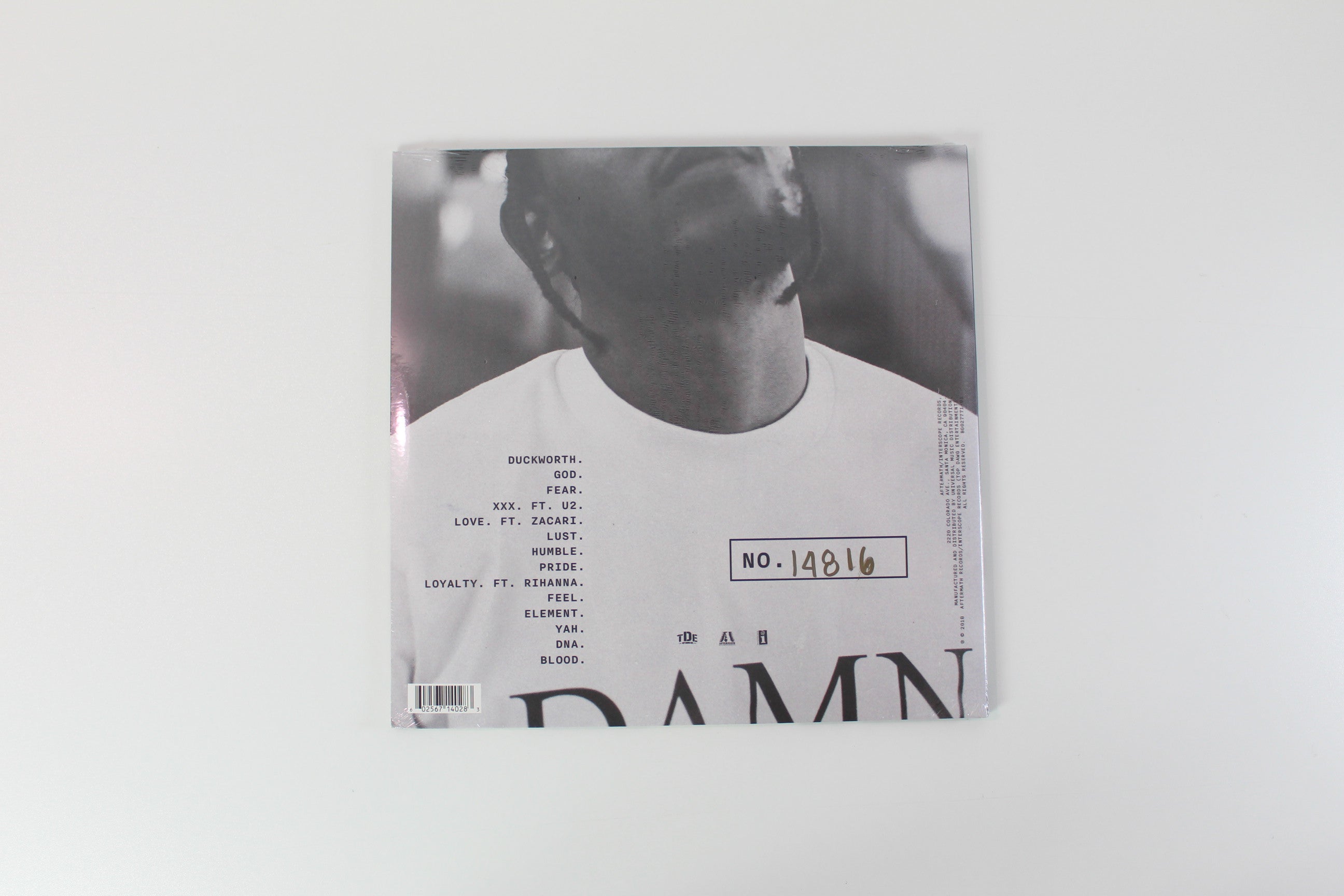 Kendrick Lamar - Damn. on Top Dawg Entertainment - Limited Edition - Numbered - Clear, Collectors Edition Colored Vinyl - Sealed