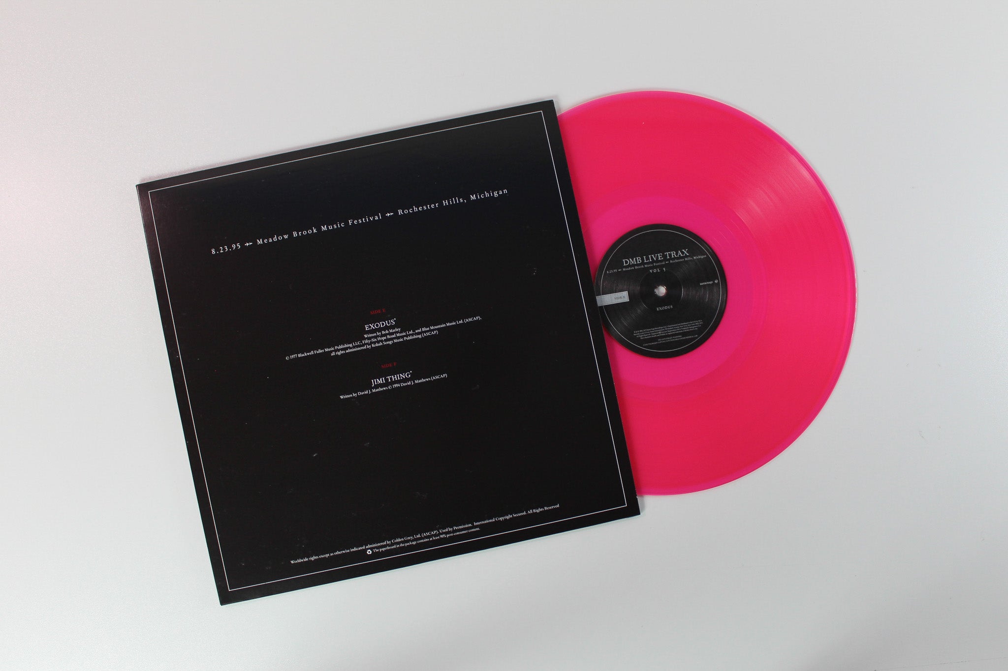 Dave Matthews Band - DMB Live Trax Vol. 5 on Bama Rags RSD BF 2015 Ltd Pink Translucent Box Set