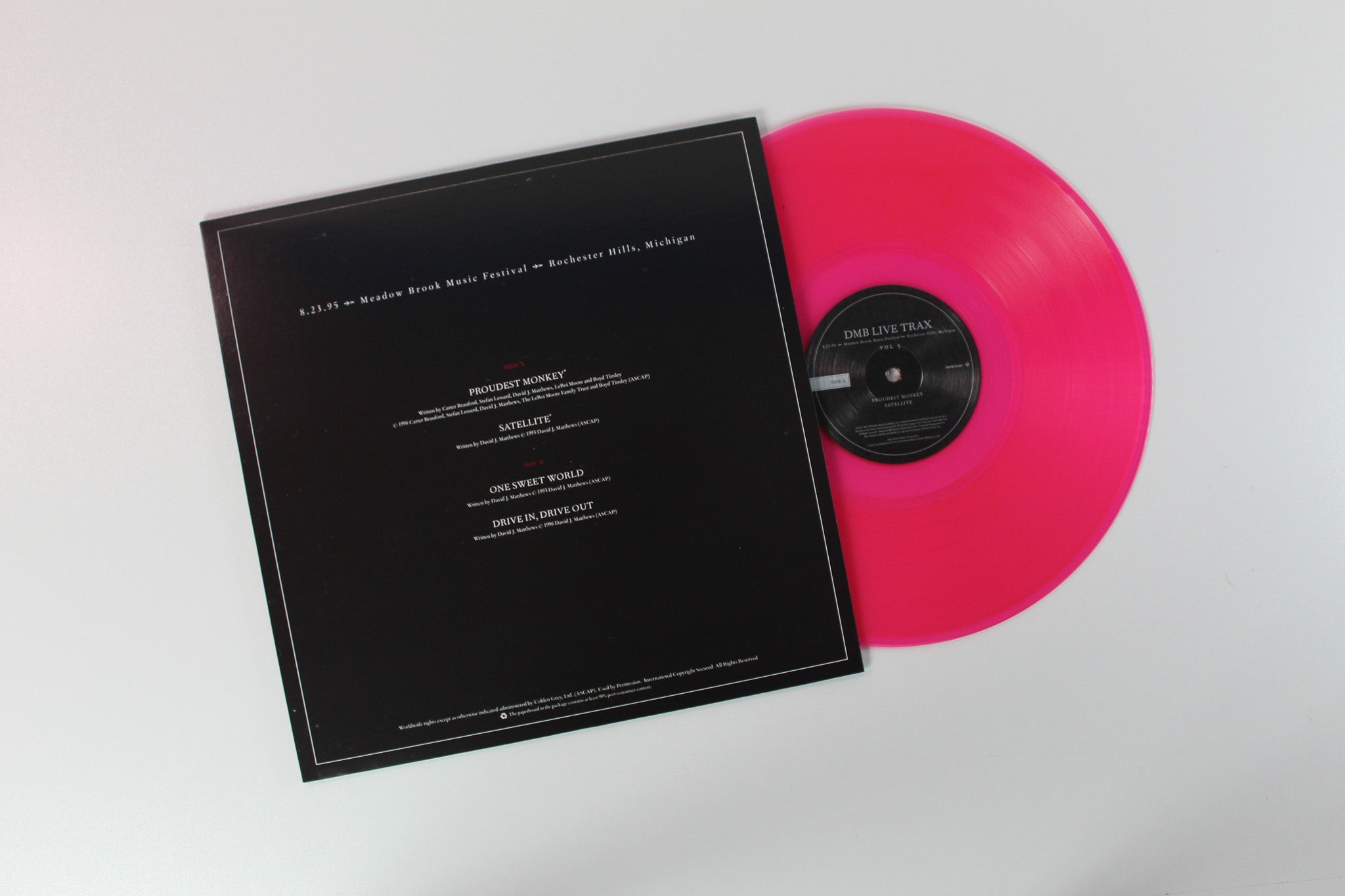 Dave Matthews Band - DMB Live Trax Vol. 5 on Bama Rags RSD BF 2015 Ltd Pink Translucent Box Set
