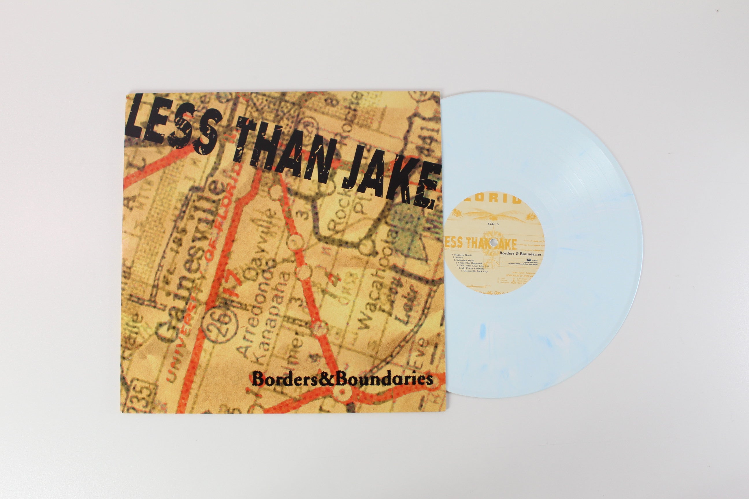 Less Than Jake - Borders & Boundaries on Fat Wreck Chords - Limited Edition - Light Blue Vinyl