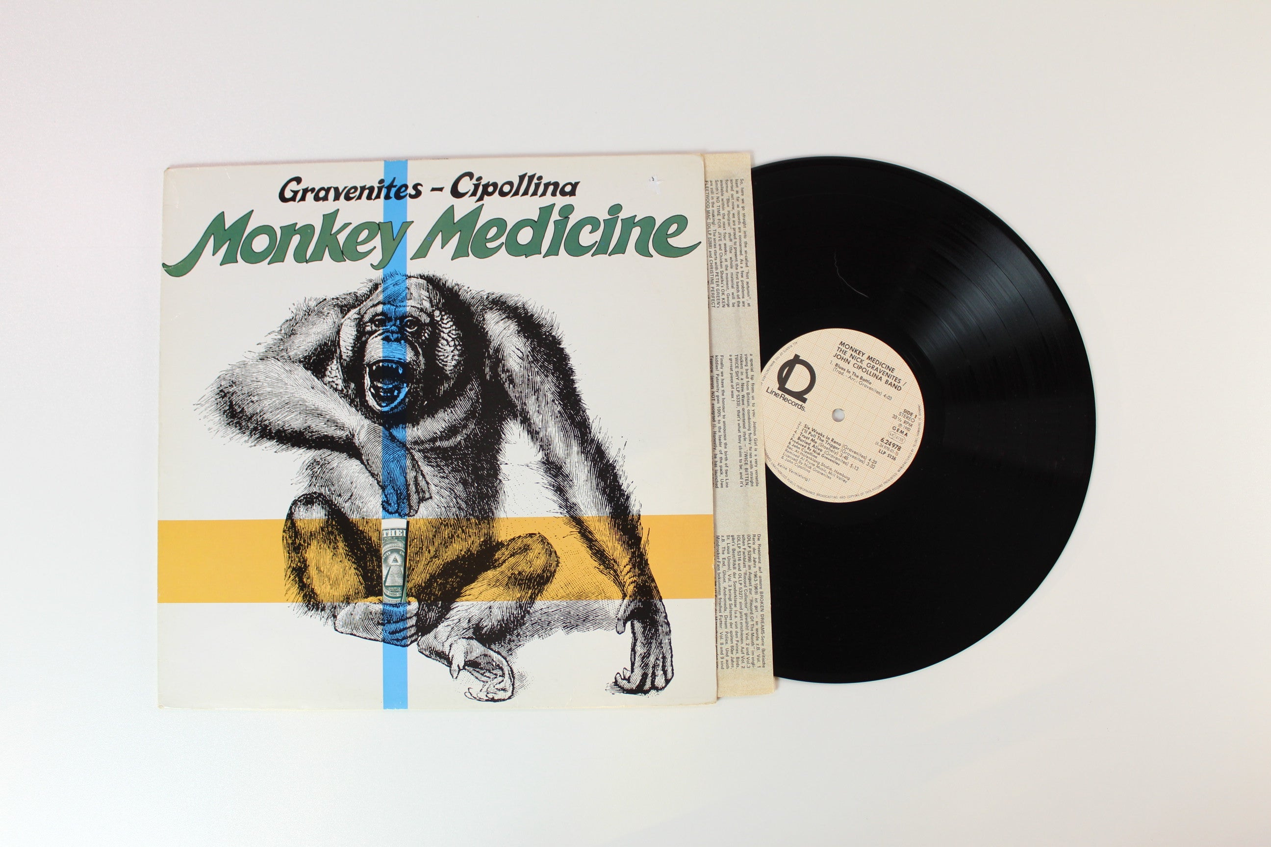 The Nick Gravenites John Cipollina Band - Monkey Medicine on Line Records German Pressing