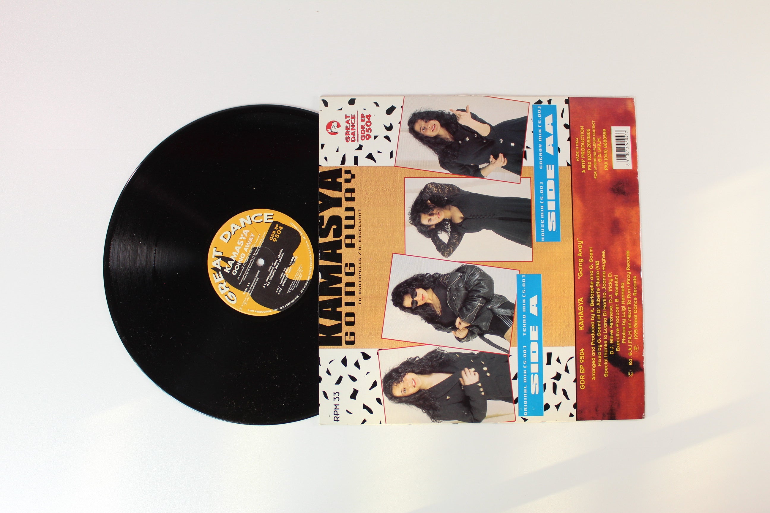 Kamasya - Going Away on Great Dance Records 12" Single