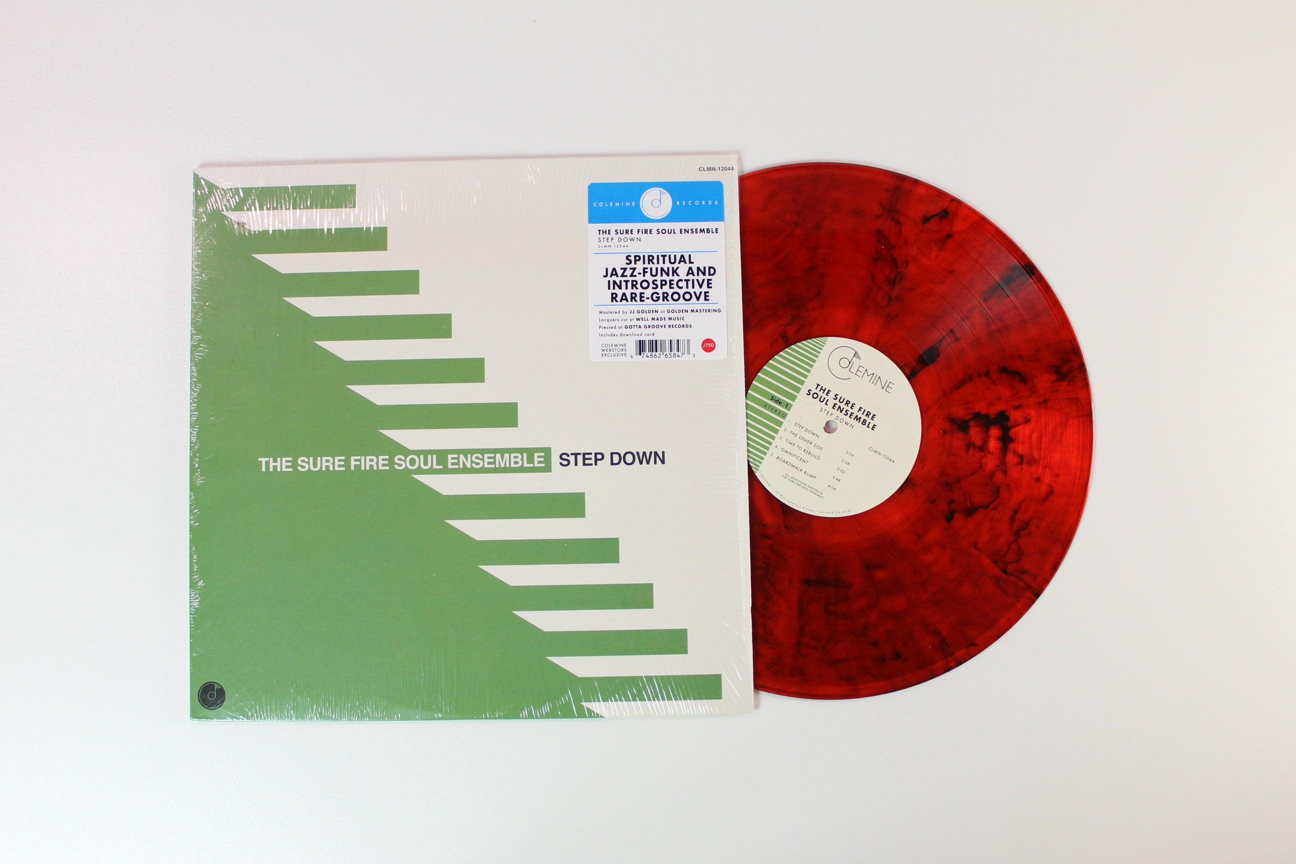 The Sure Fire Soul Ensemble - Step Down on Colemine Ltd Red Fire