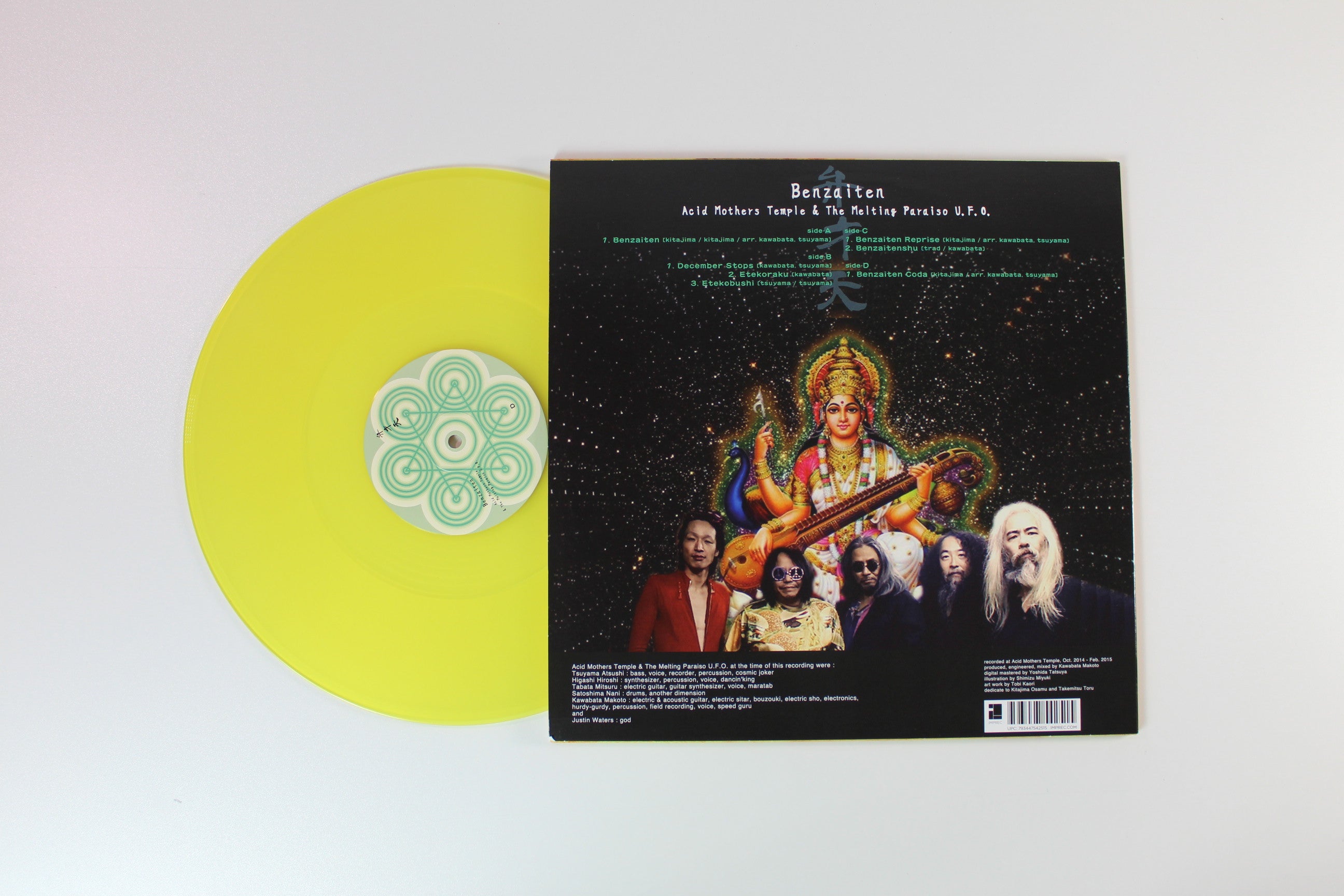 Acid Mothers Temple & The Melting Paraiso UFO - Benzaiten on Important Ltd Yellow Vinyl