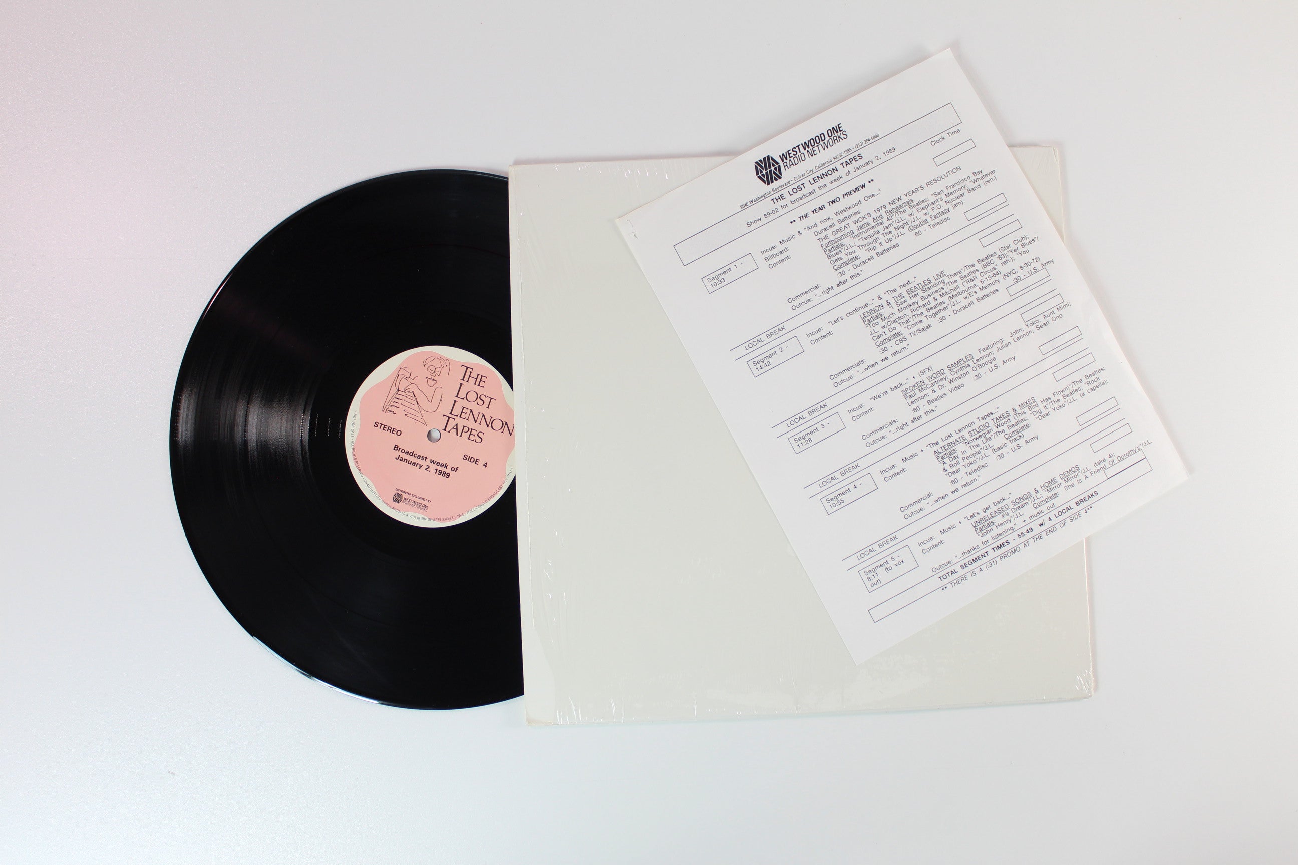 John Lennon - The Lost Lennon Tapes on Westwood One Radio Show Week of January 2 1989