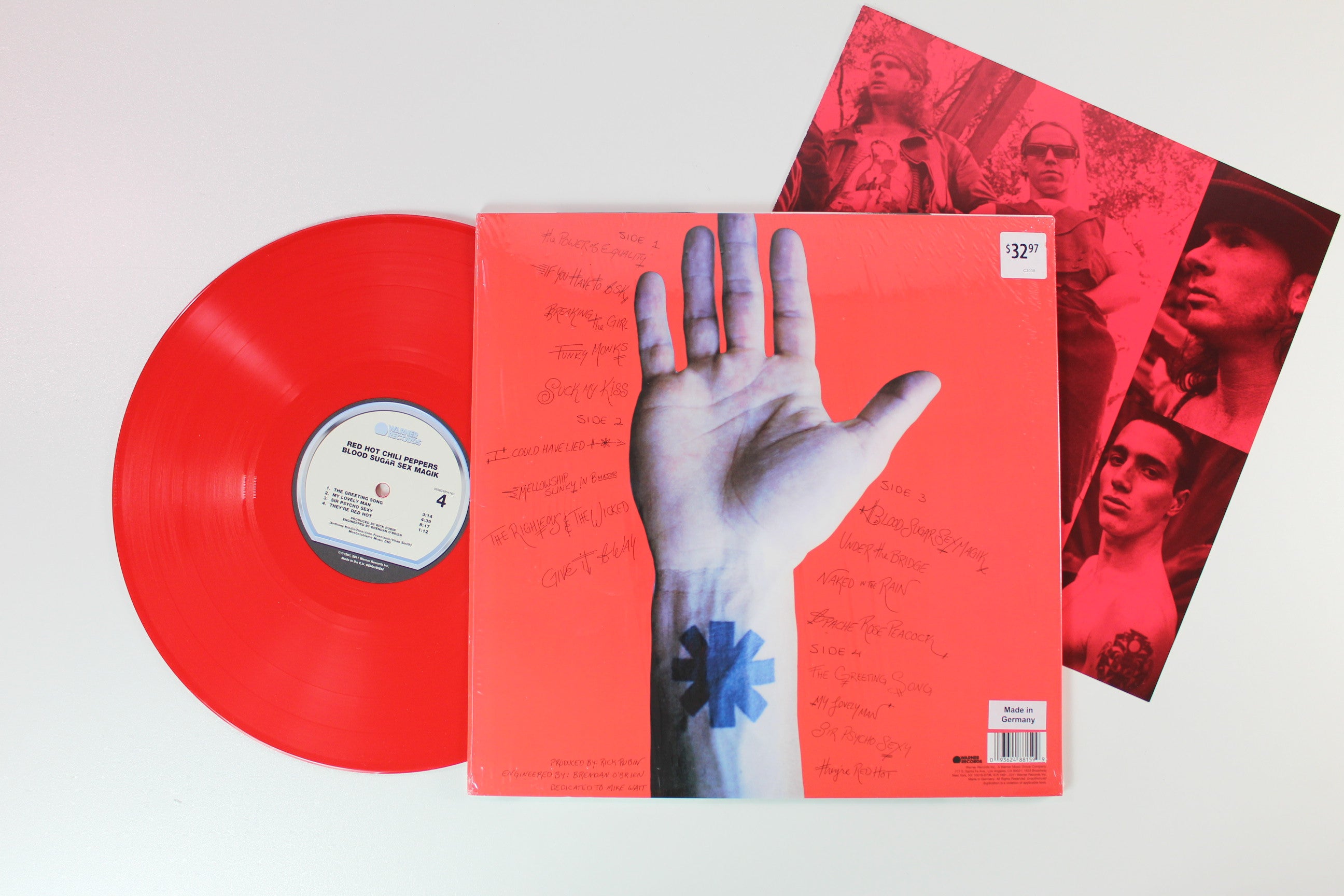 Red Hot Chili Peppers - Blood Sugar Sex Magik on Warner Red Vinyl Reissue