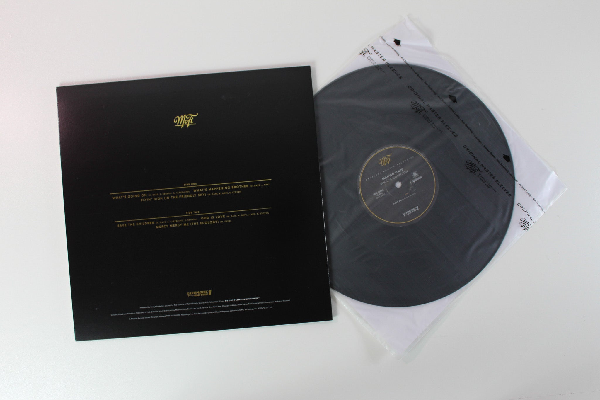 Marvin Gaye - What's Going On on Mobile Fidelity Sound Lab One Step 2 X 12 45 RPM Ltd Numbered Reissue