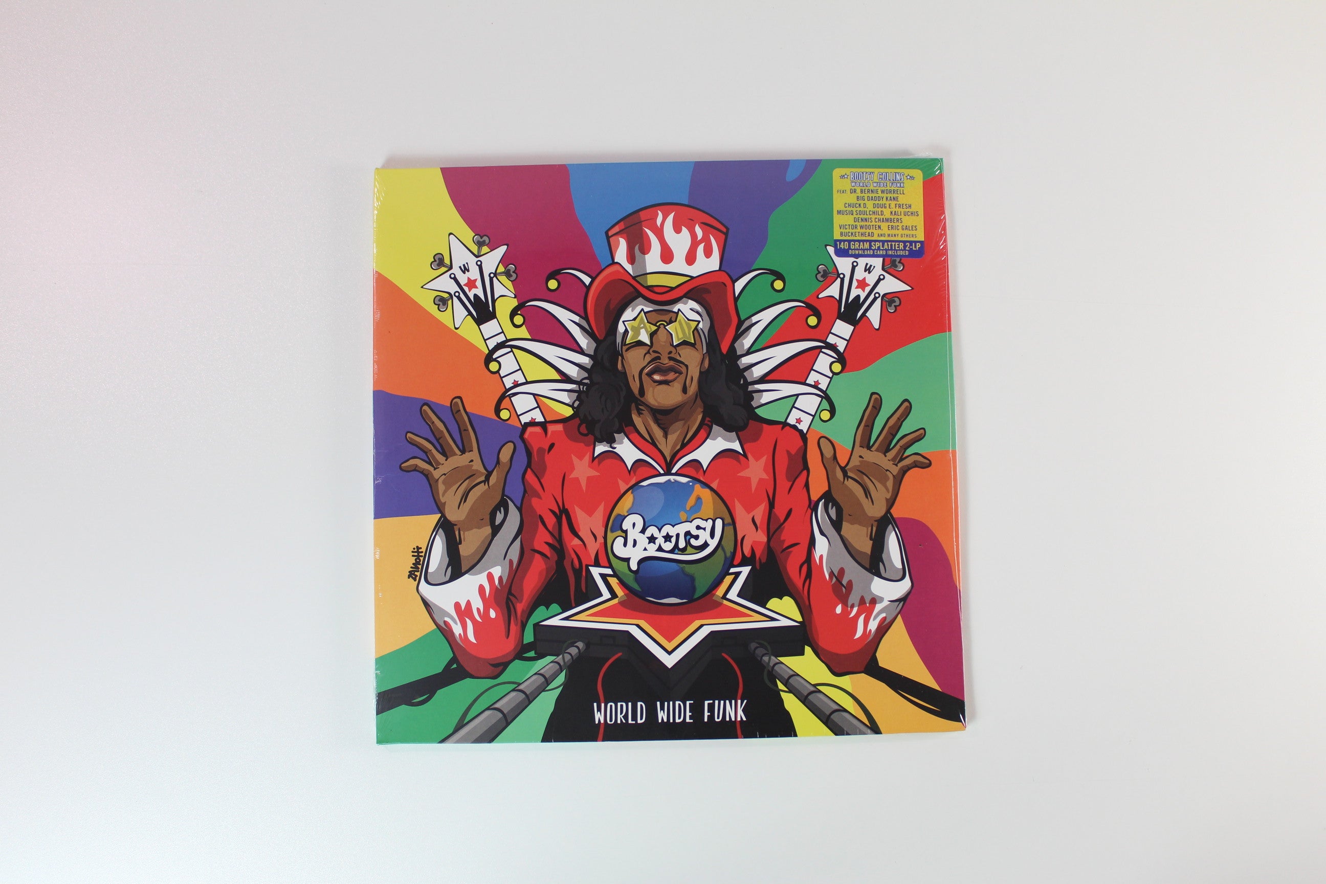 Bootsy Collins - World Wide Funk on Mascot Records Ltd Splatter Vinyl Sealed