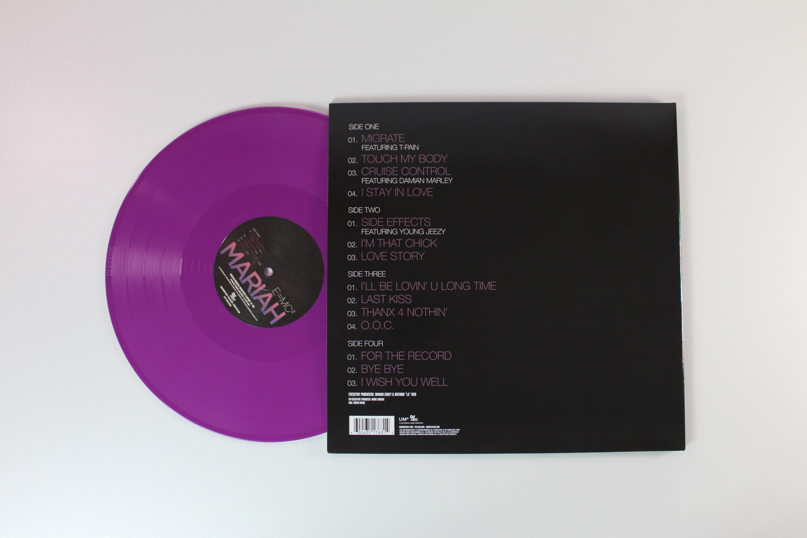 Mariah Carey - E=MC² on UME Ltd Lavender Vinyl Reissue