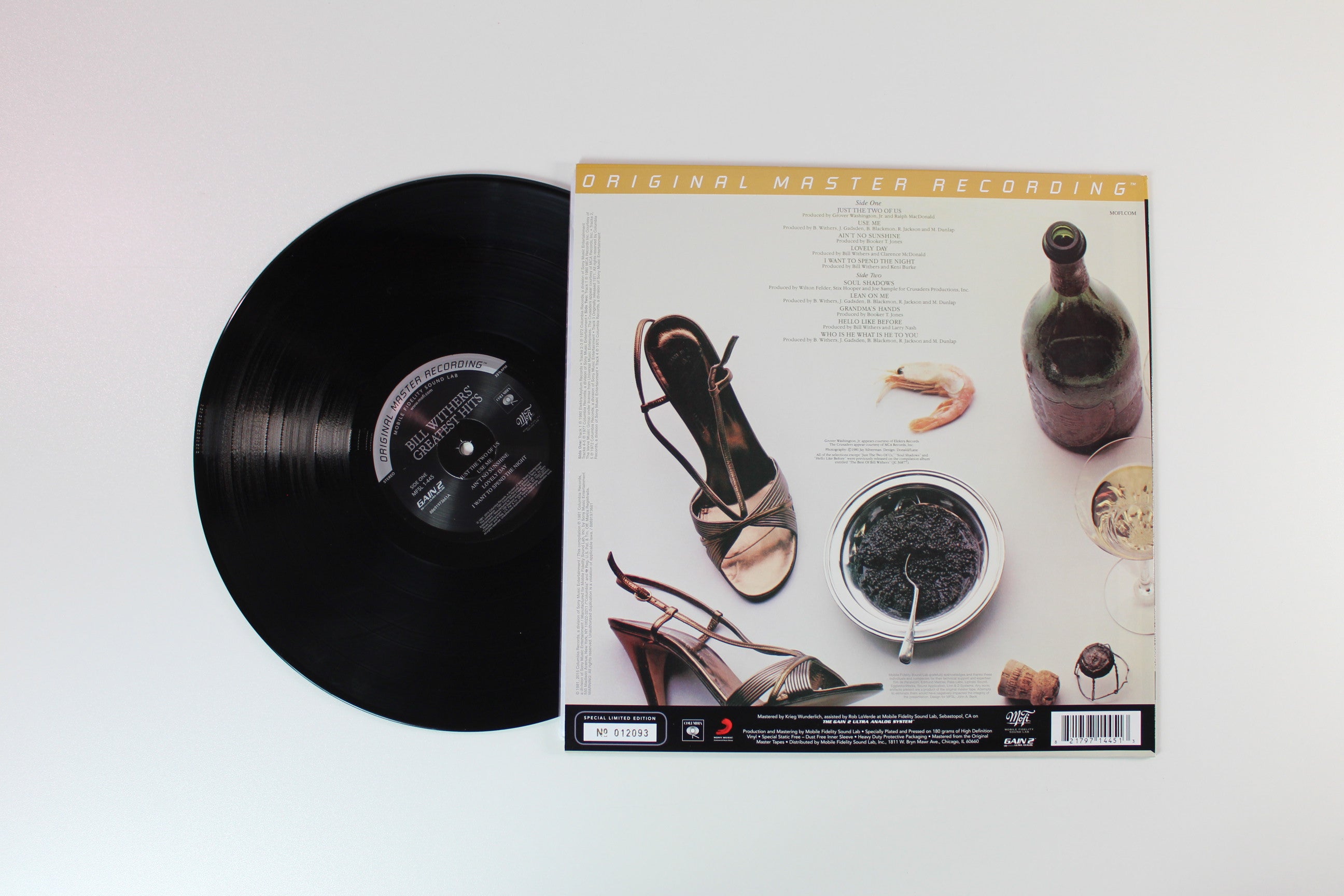Bill Withers - Bill Withers' Greatest Hits on Mobile Fidelity Sound Lab Ltd Numbered 180 Gram Reissue