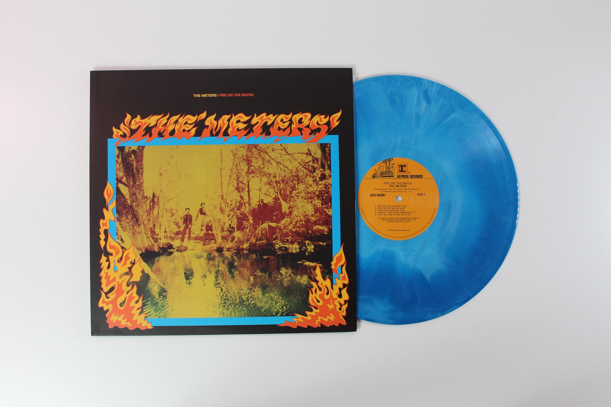 The Meters - Fire On The Bayou on Reprise Vinyl Me Please Ltd Numbered Aqua-Blue Galaxy Reissue