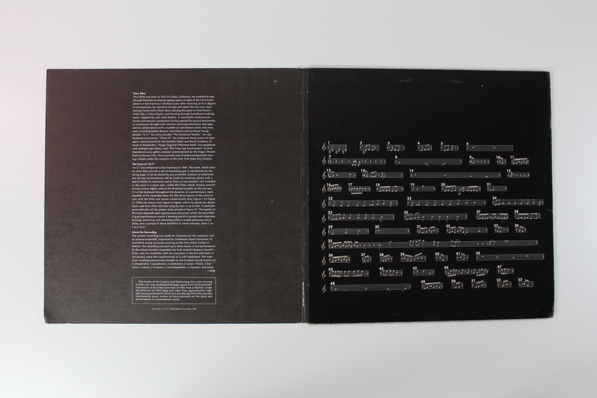 Terry Riley - In C on Columbia Masterworks