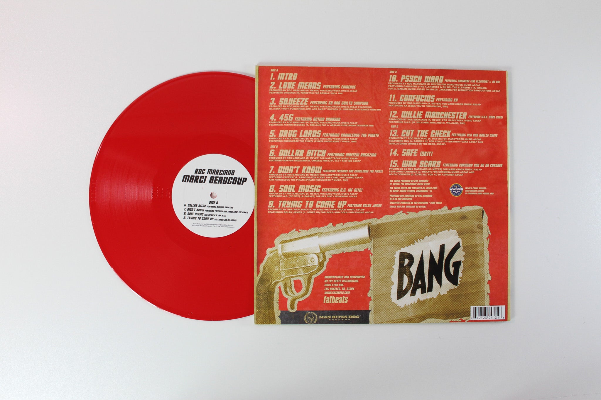 Roc Marciano - Marci Beaucoup on Man Bites Dog Ltd Red Vinyl
