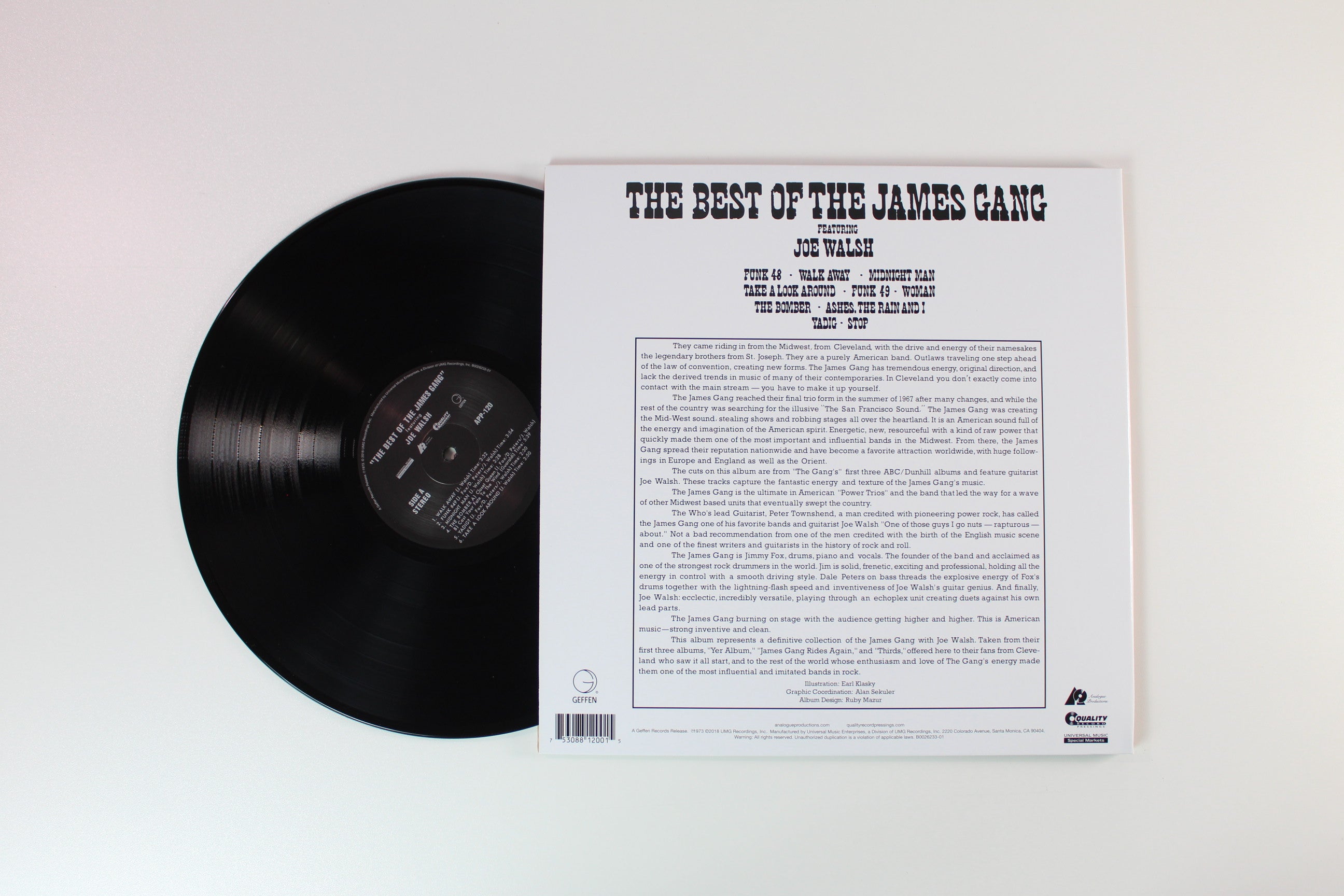 James Gang - The Best Of The James Gang Featuring Joe Walsh on Analogue Productions 180 Gram Reissue