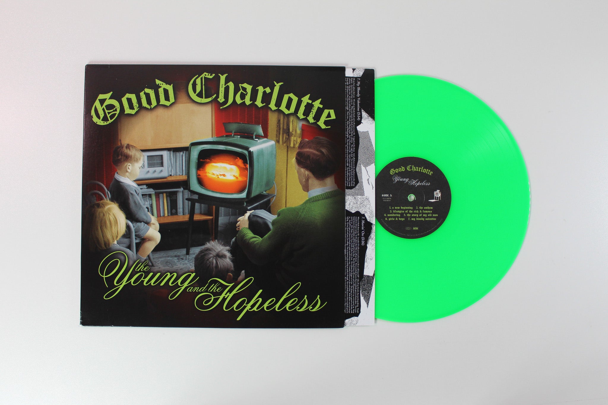 Good Charlotte - The Young And The Hopeless on Epic Legacy Ltd Neon Green Reissue