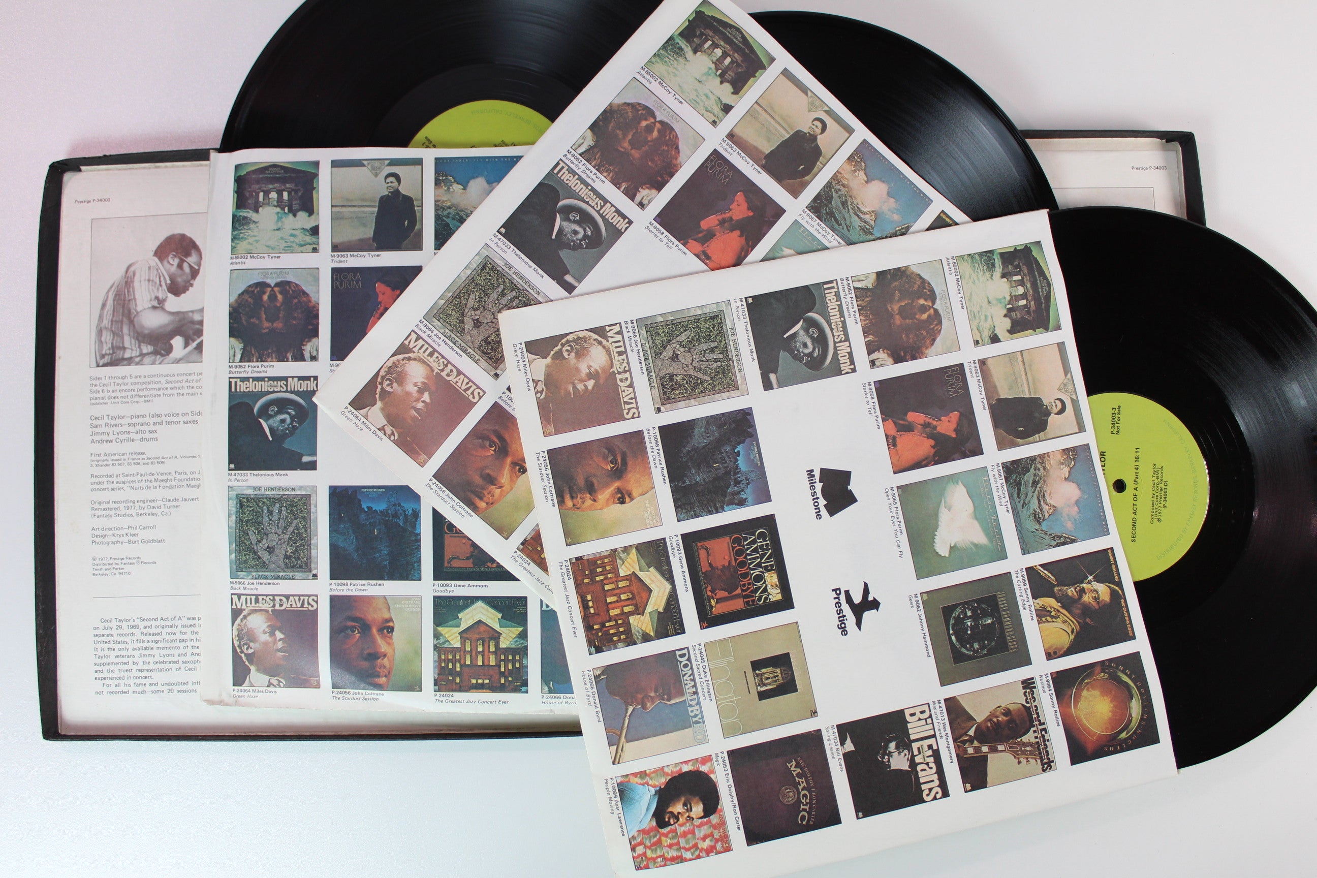 Cecil Taylor - The Great Concert Of Cecil Taylor on Prestige - 3-lp Box Set