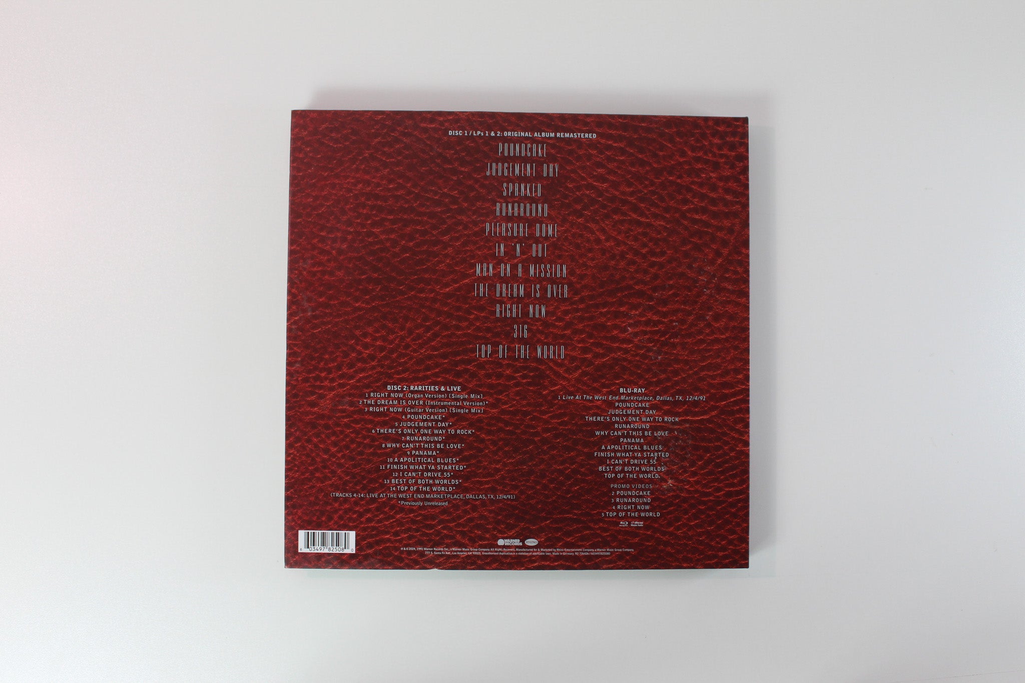 Van Halen - For Unlawful Carnal Knowledge on Rhino Warner Reissue Box Set