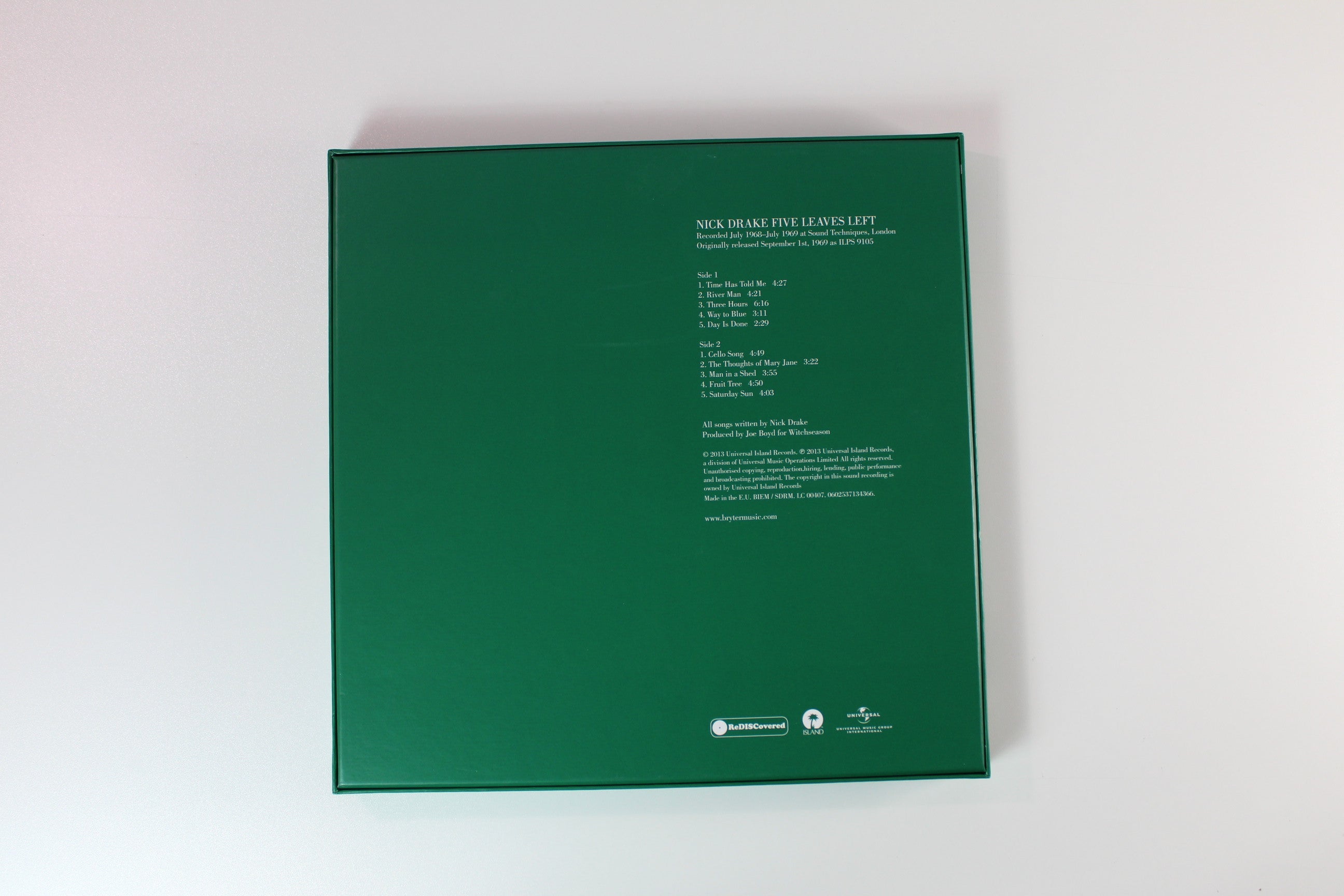 Nick Drake - Five Leaves Left on Island Records - Box Set