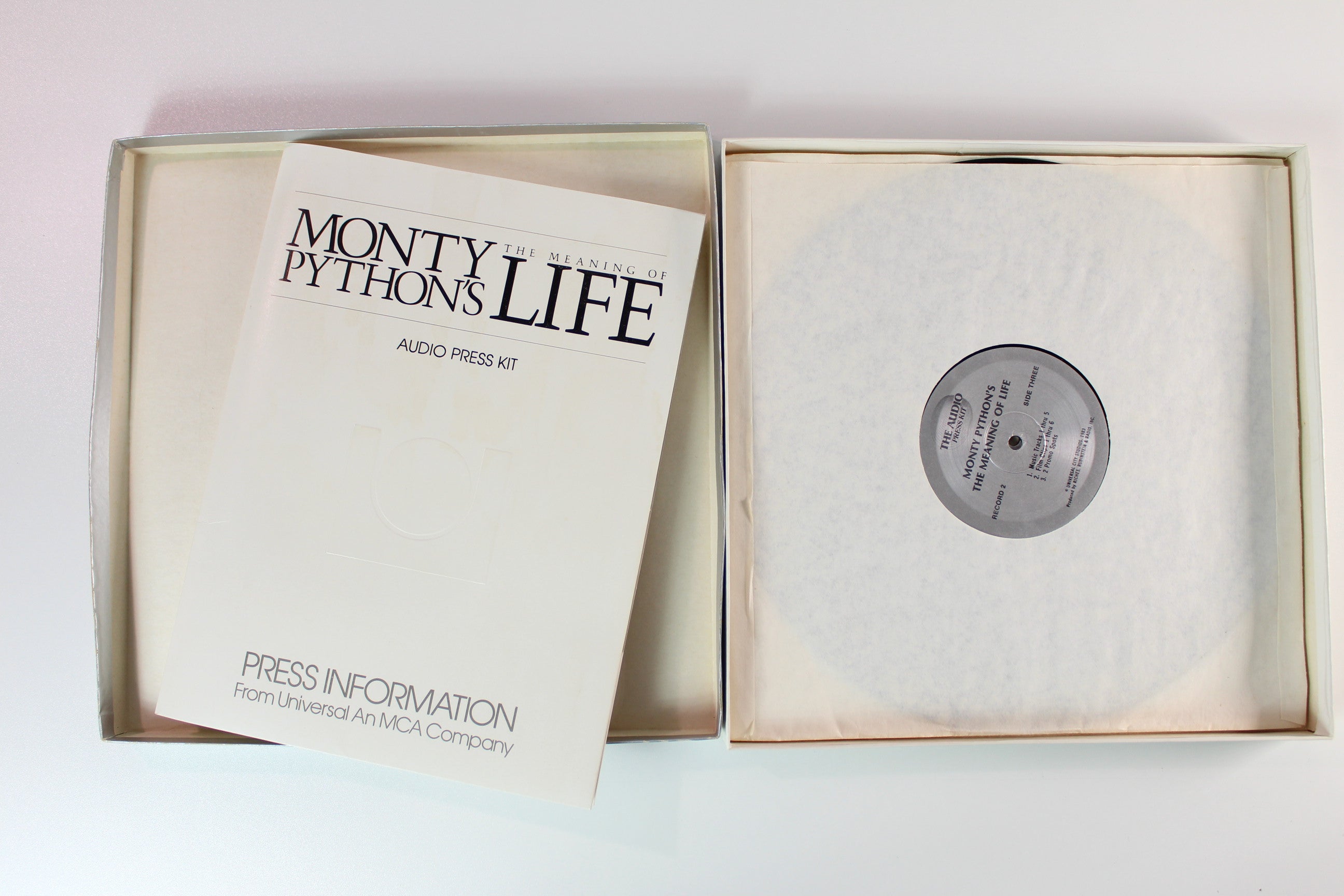 Monty Python - Meaning Of Life Audio Press Kit on Universal City Studios Box Set