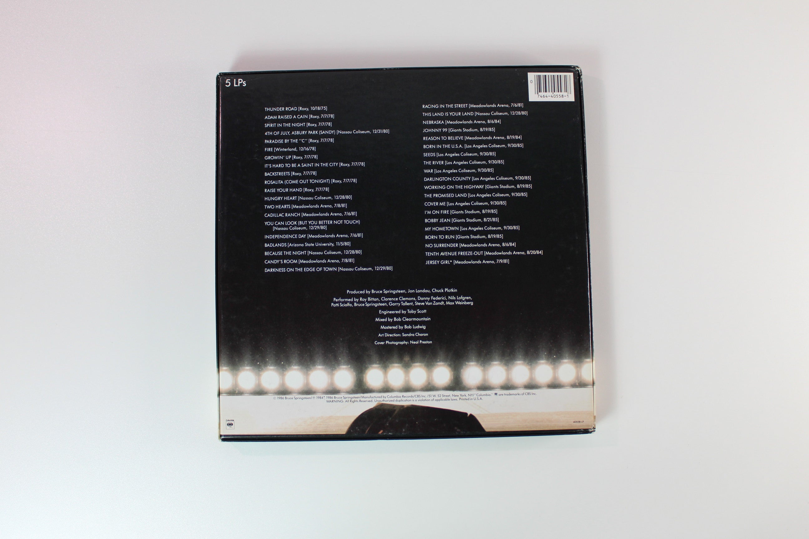 Bruce Springsteen & The E-Street Band -  Live / 1975-85 on Columbia - 5-lp Box Set