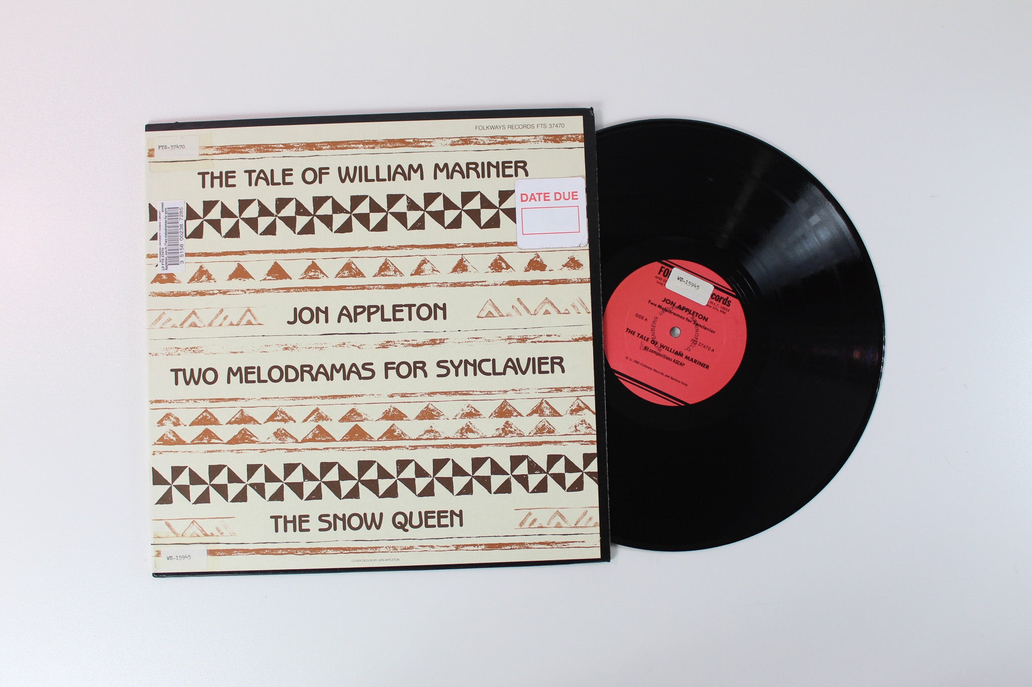 Jon Appleton - Two Melodramas For Synclavier on Folkways