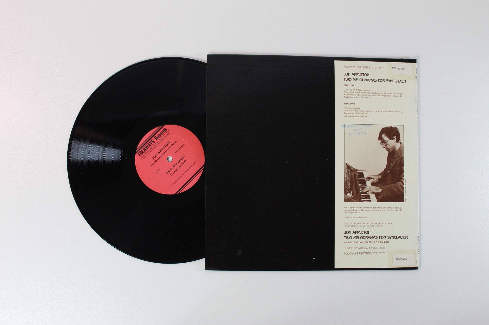 Jon Appleton - Two Melodramas For Synclavier on Folkways