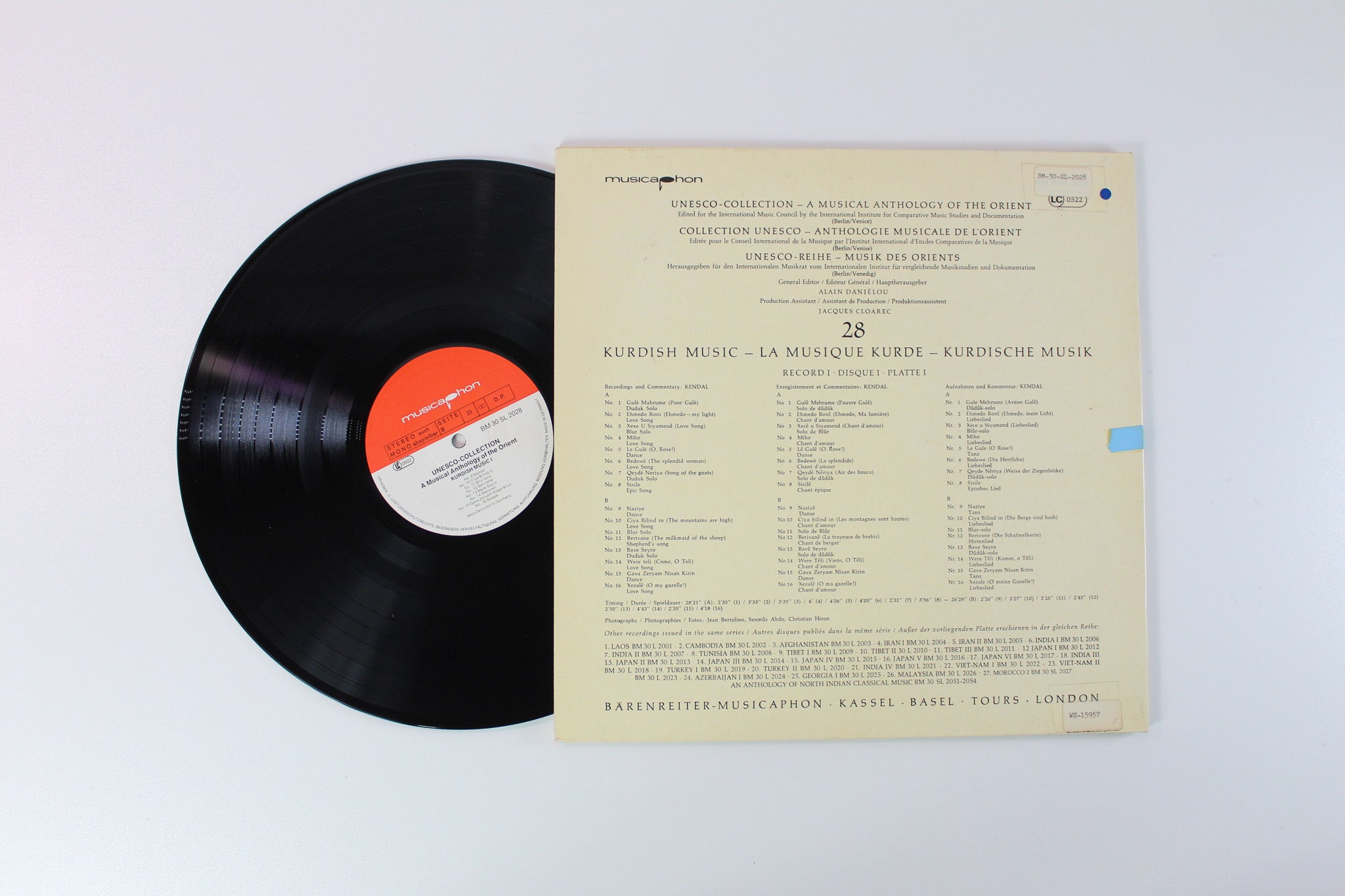 Various - Kurdish Music I on Bärenreiter Musicaphon