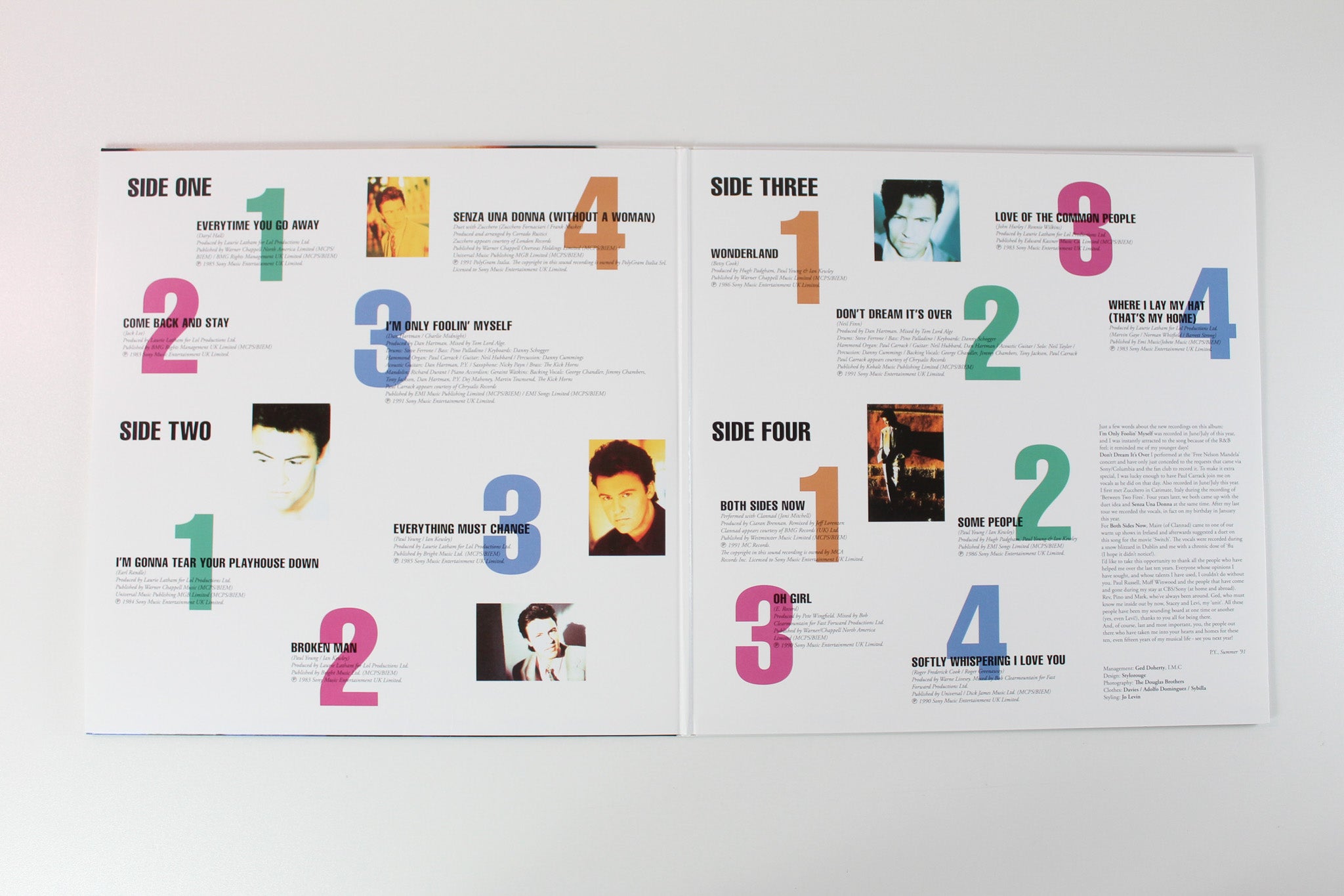 Paul Young - From Time To Time (The Singles Collection) on Music on Vinyl Ltd Numbered Translucent Blue Reissue