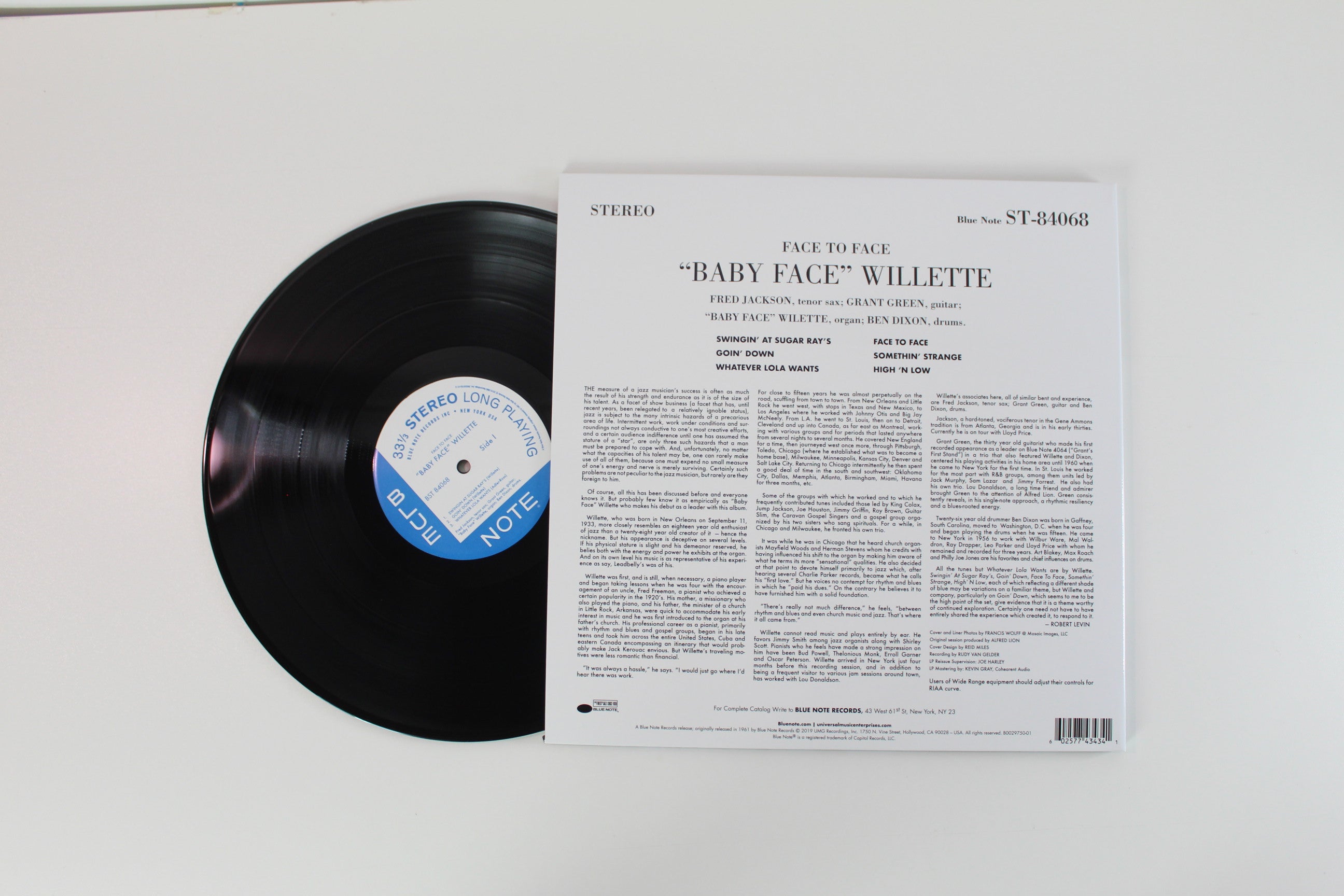Baby Face' Willette - Face To Face on Blue Note - Blue Note Tone Poet