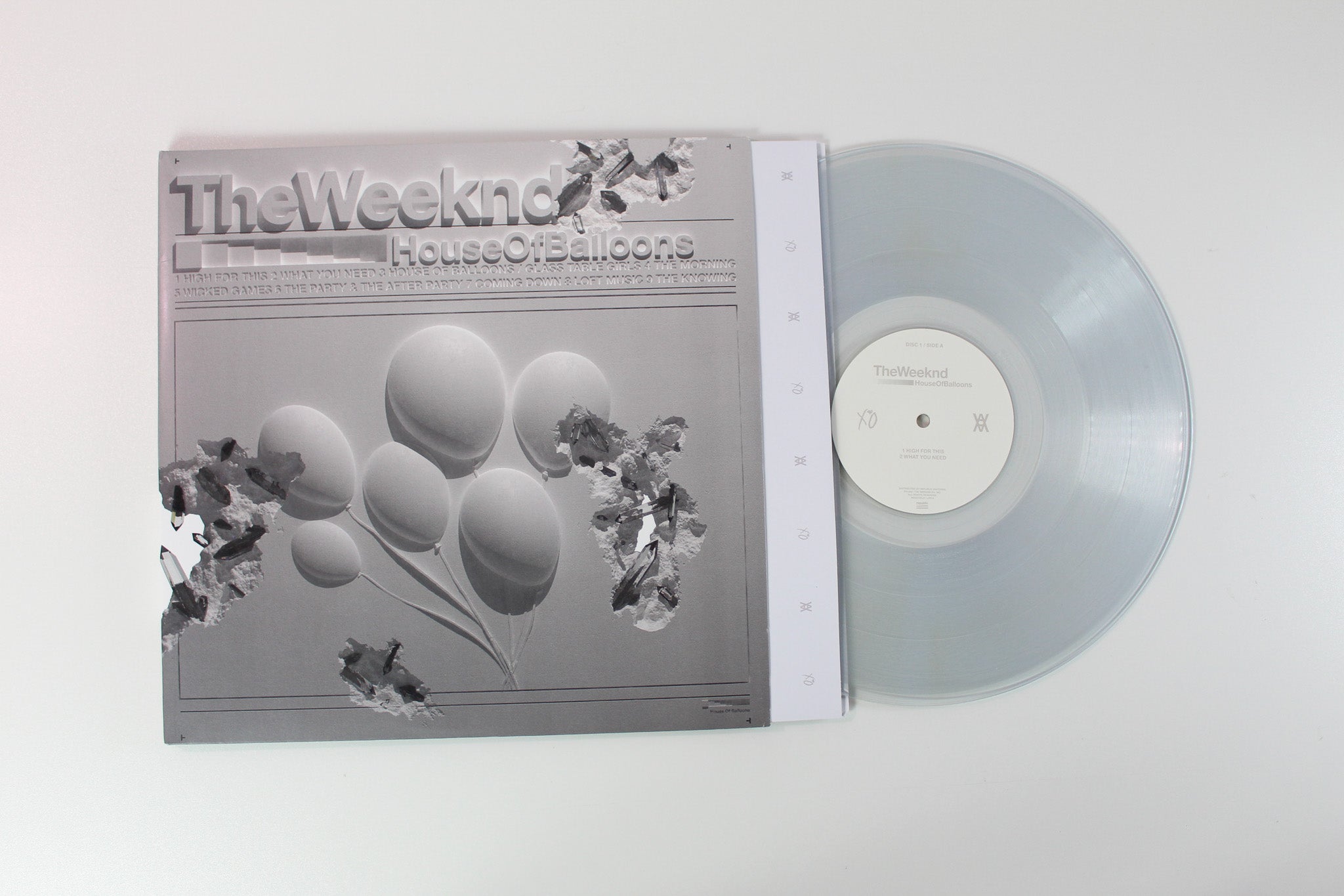The Weeknd - House Of Balloons on XO Republic Ltd Clear Vinyl Reissue