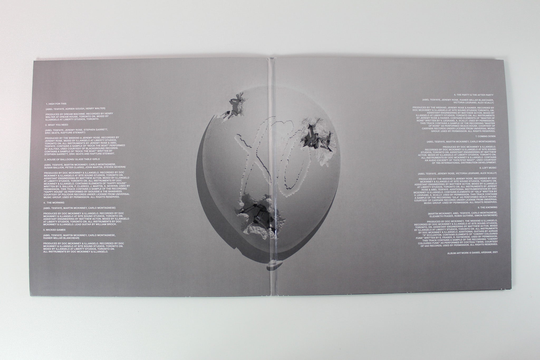 The Weeknd - House Of Balloons on XO Republic Ltd Clear Vinyl Reissue