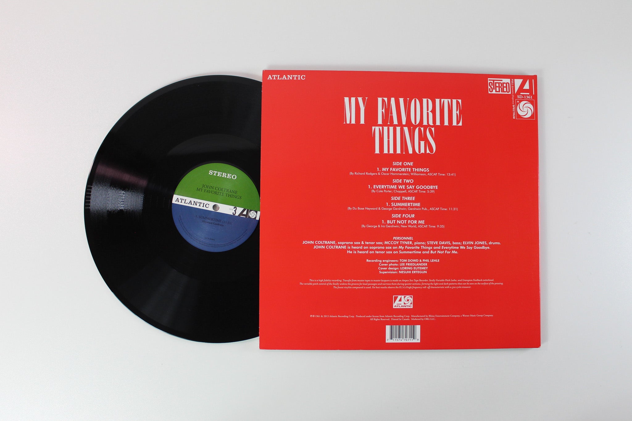 John Coltrane - My Favorite Things on ORG Music 2 X 12 45 RPM 180 Gram Reissue