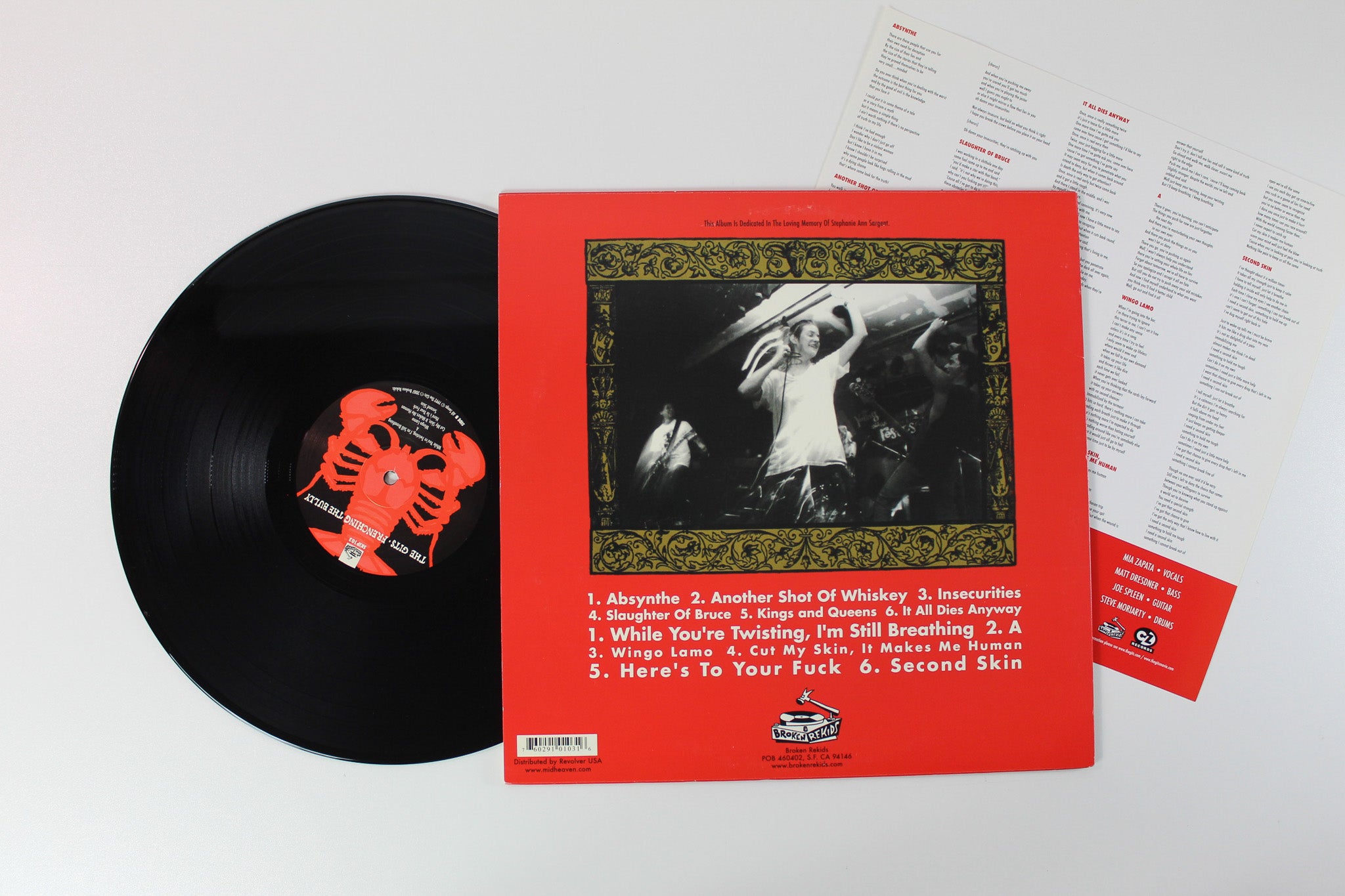 The Gits - Frenching The Bully on Broken Rekkids 180 Gram Reissue